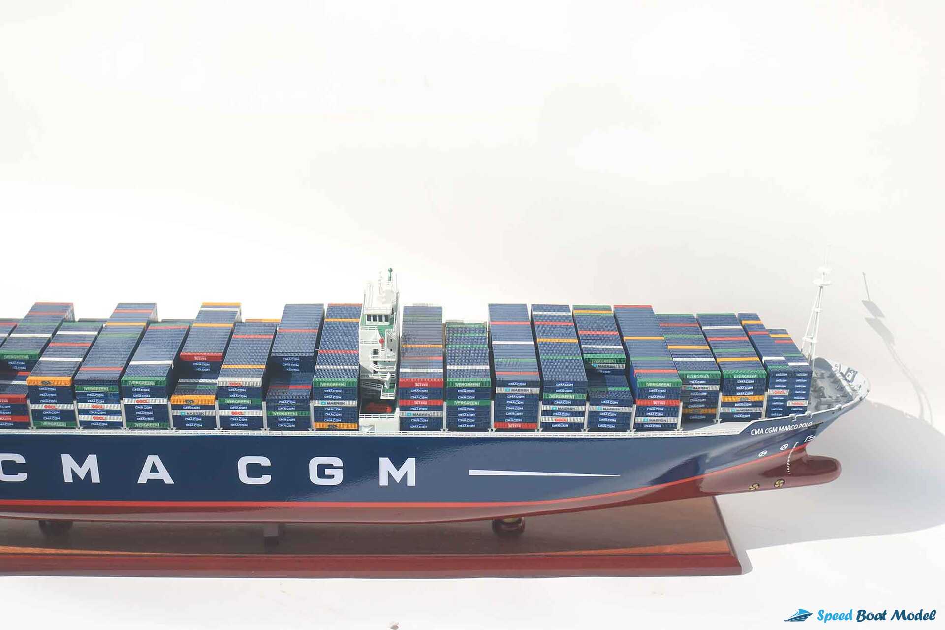Cma Cgm Marco Polo Commercial Ship Model (7) Speed Boad Model Cma Cgm Marco Polo Commercial Ship Model (7) Speed Boad Model