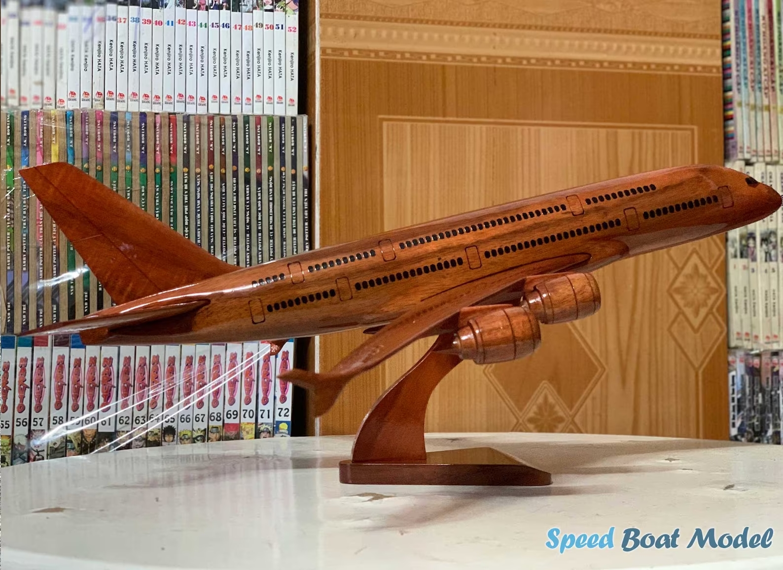 Airbus 380 Wooden Airplane Model 18