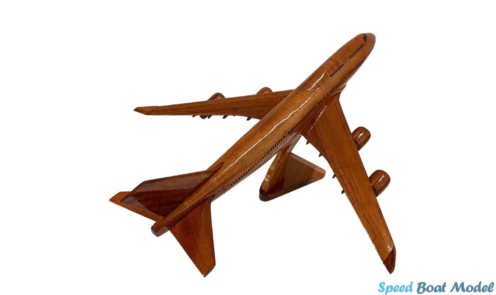 Airbus 380 Wooden Airplane Model 18"