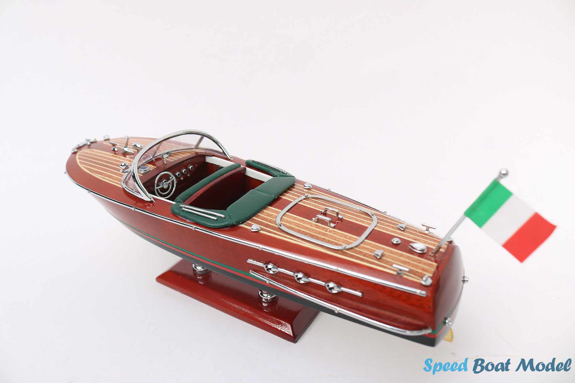 Italian Riva Ariston (dark blue hull painted) Speed Boat Model 10"