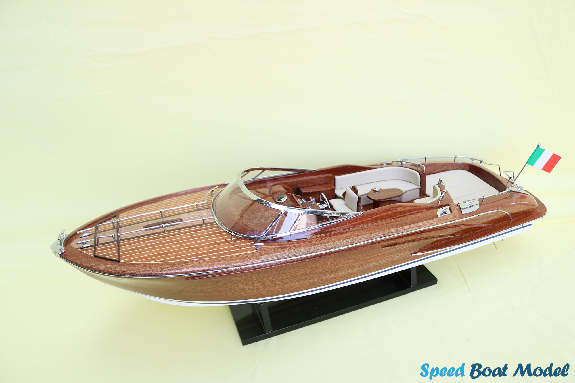 Riva Rivarama Natural Wood Finished Boat Model - Riva Rama 44