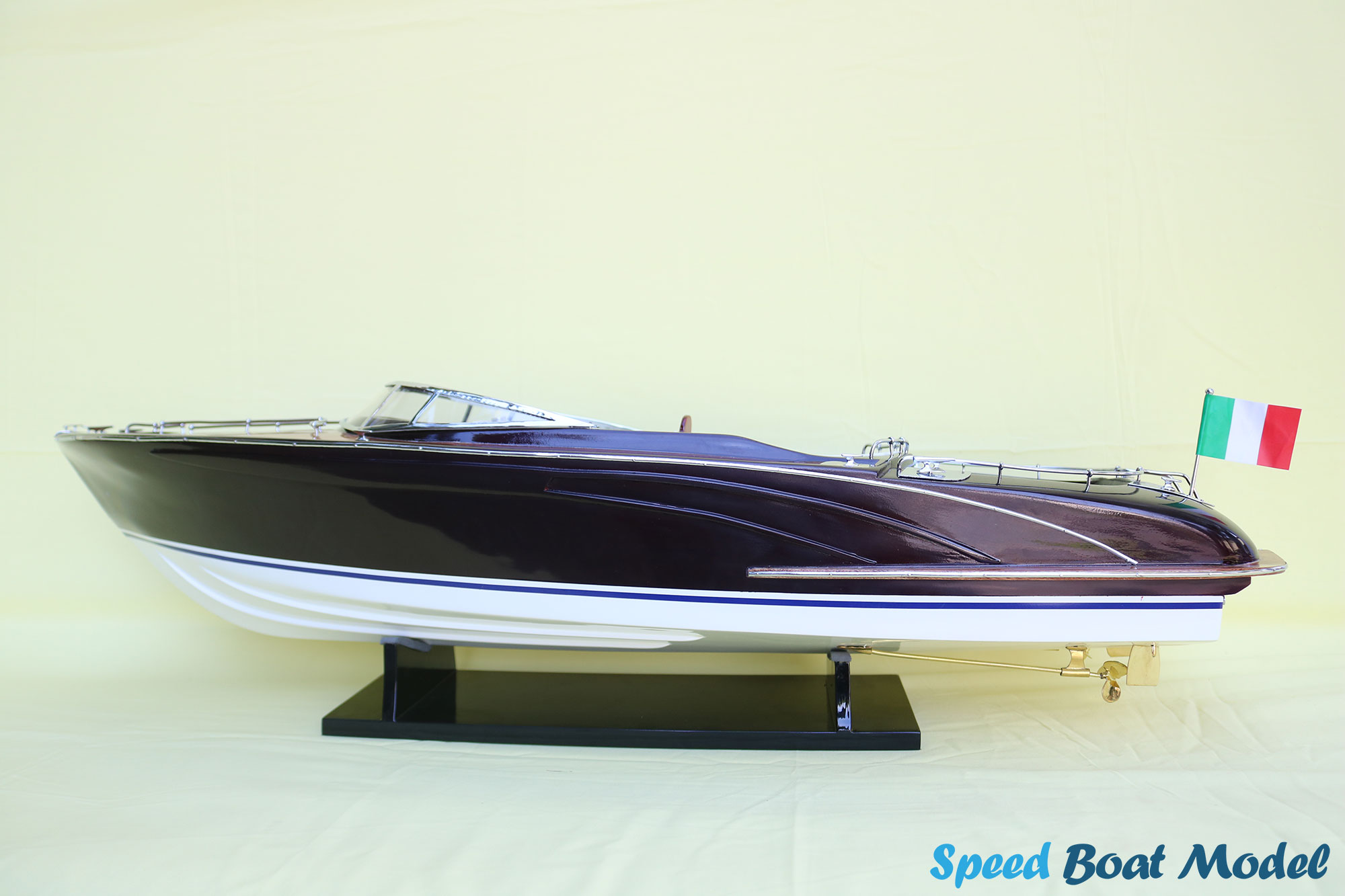 Riva Rivarama 44 Purple Painted Speed Boat Model 35.4" - Riva Rama 44