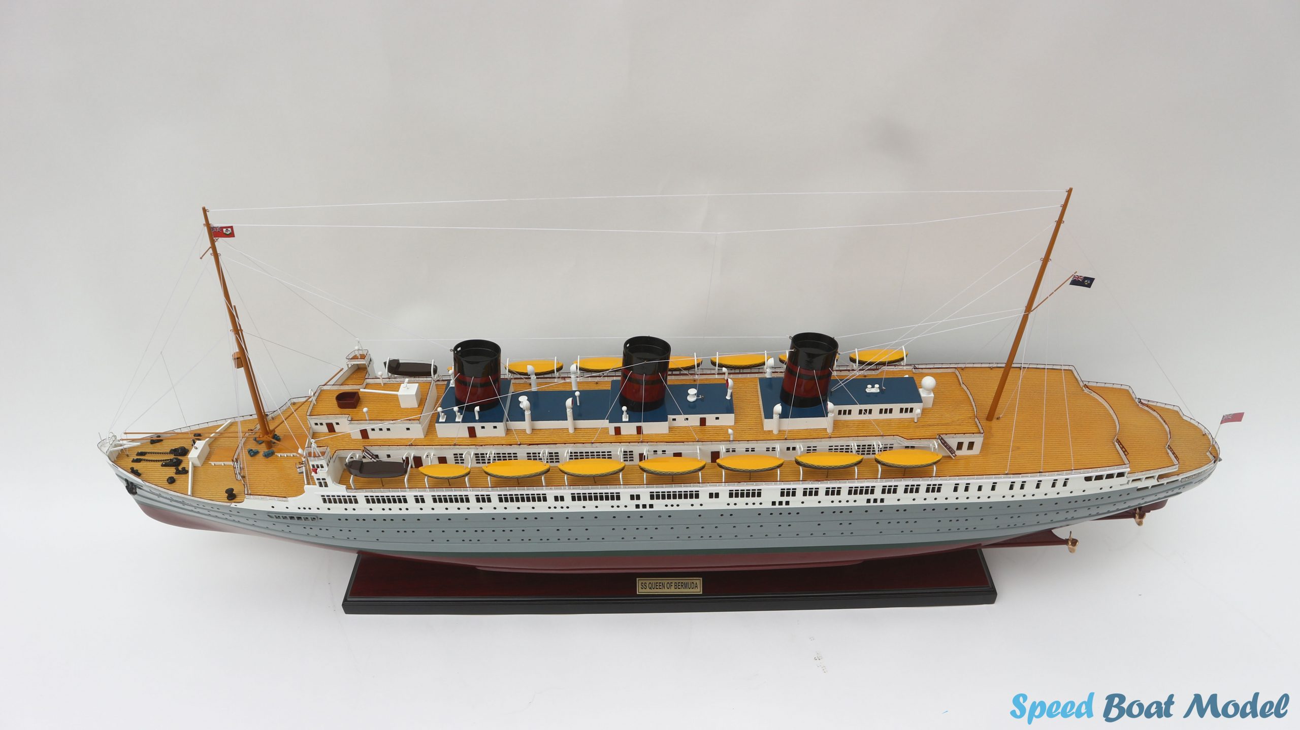 SS Queen of Bermuda Cruise Ship Model 39.3" 7 Ss Queen Of Bermuda Cruise Ship Model 39.3