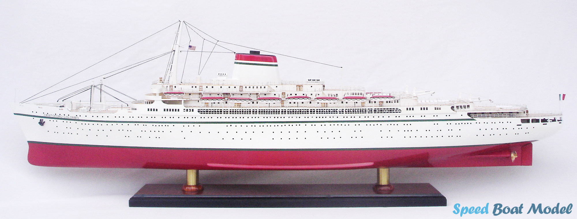 SS Cristorofo Colombo Cruise Ship Model 33.4" 20 Ss Cristorofo Colombo Cruise Ship Model 33.4