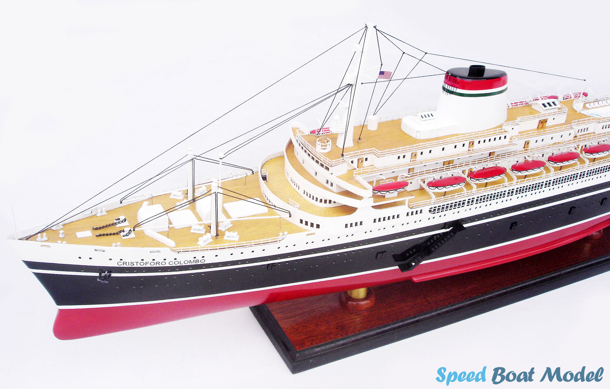 SS Cristorofo Colombo Cruise Ship Model 33.4" 24 Ss Cristorofo Colombo Cruise Ship Model 33.4