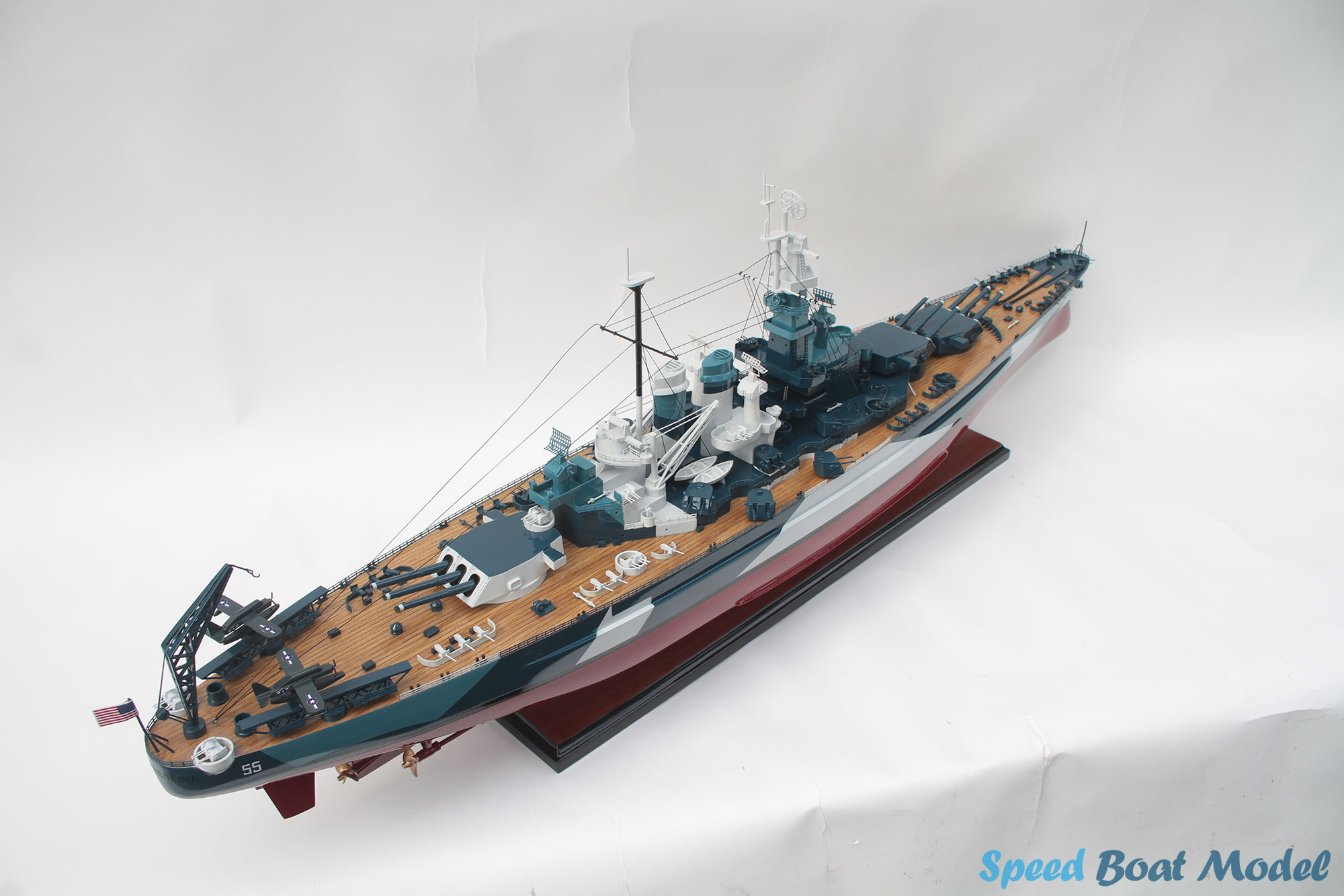 Uss North Carolina (bb-55) Warship Model 39.3