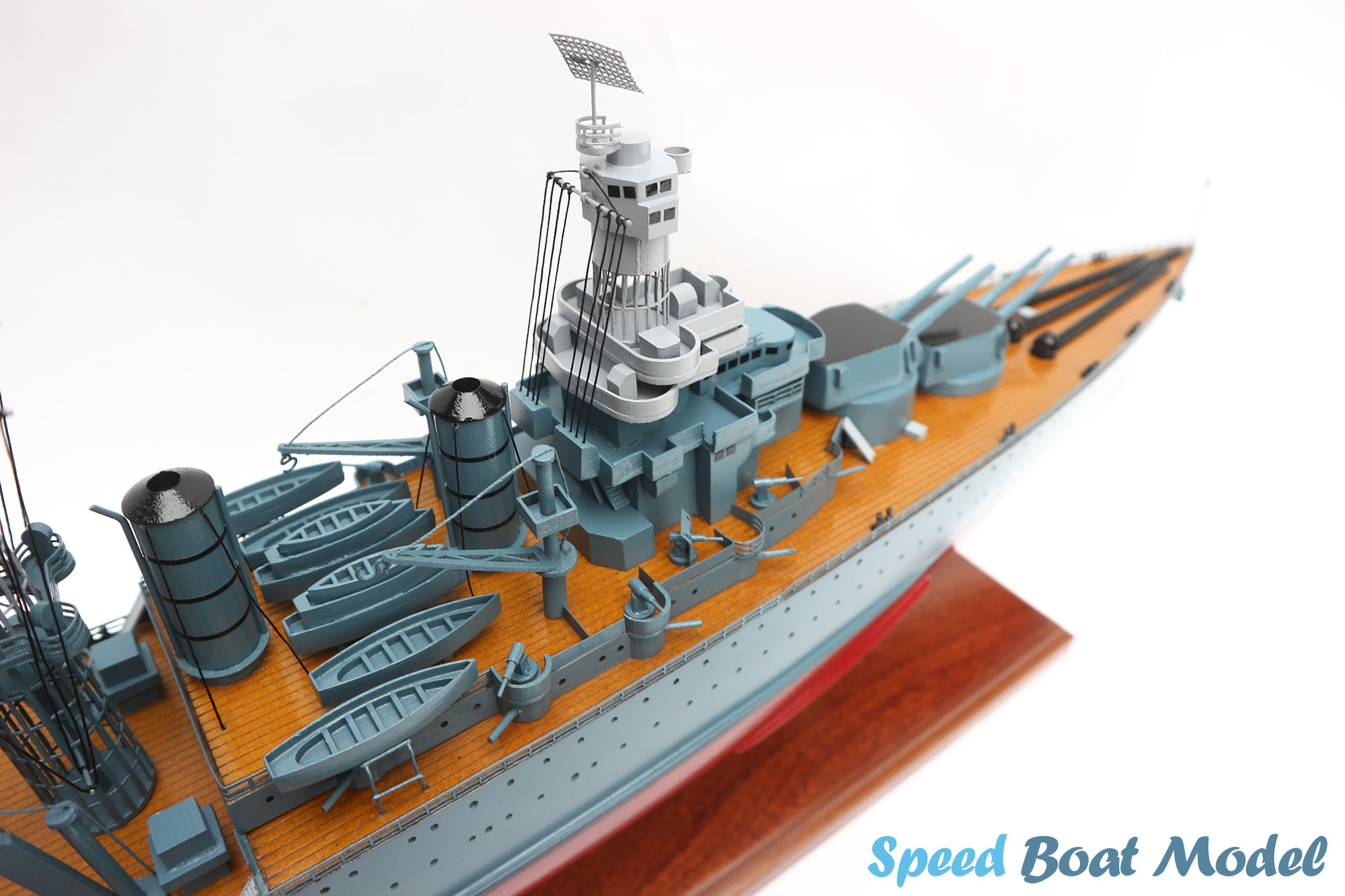 USS West Virginia (BB-48) WarShip Model 28" 25 Uss West Virginia (bb-48) Warship Model 28