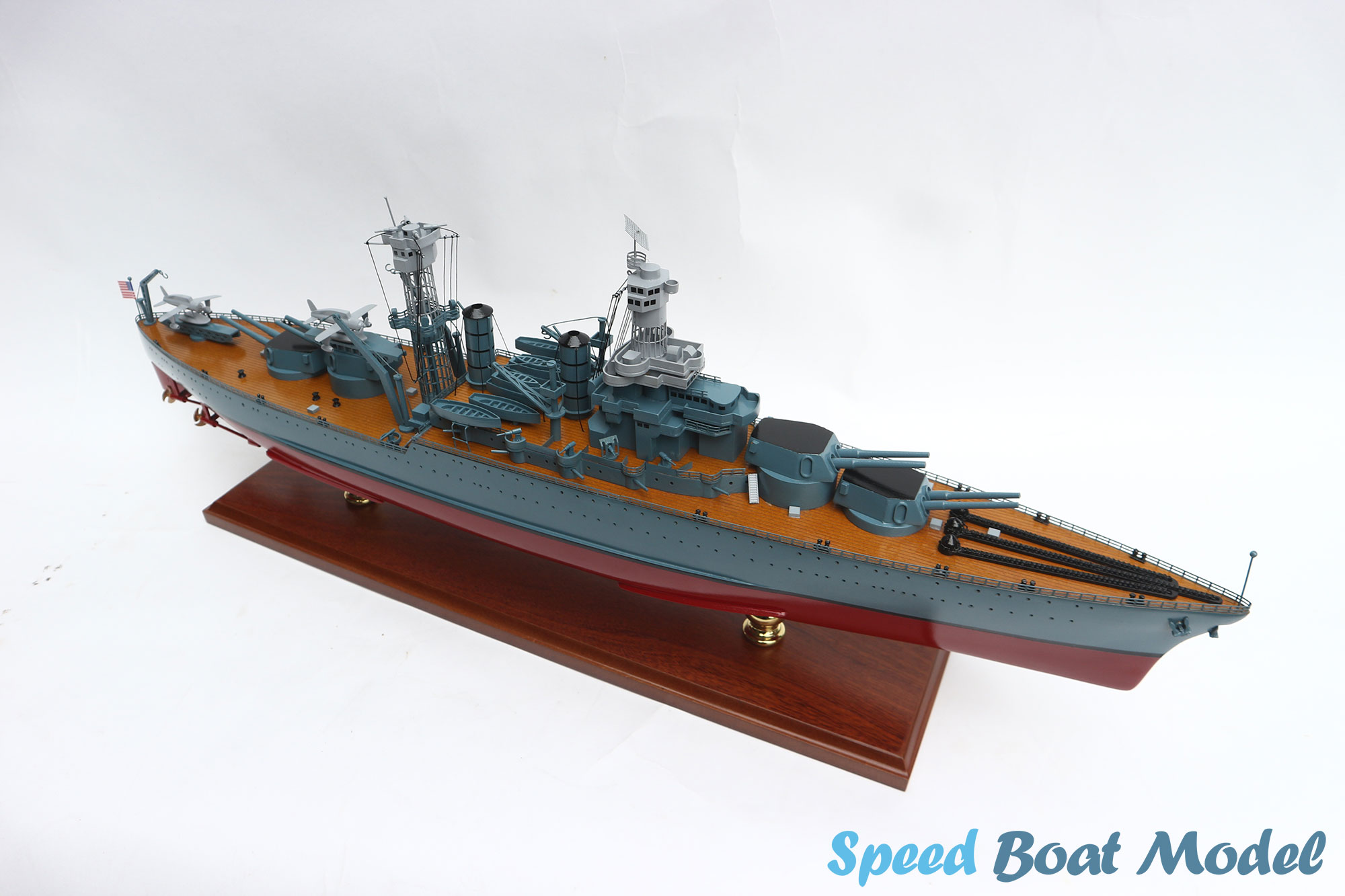 USS West Virginia (BB-48) WarShip Model 28" 26 Uss West Virginia (bb-48) Warship Model 28