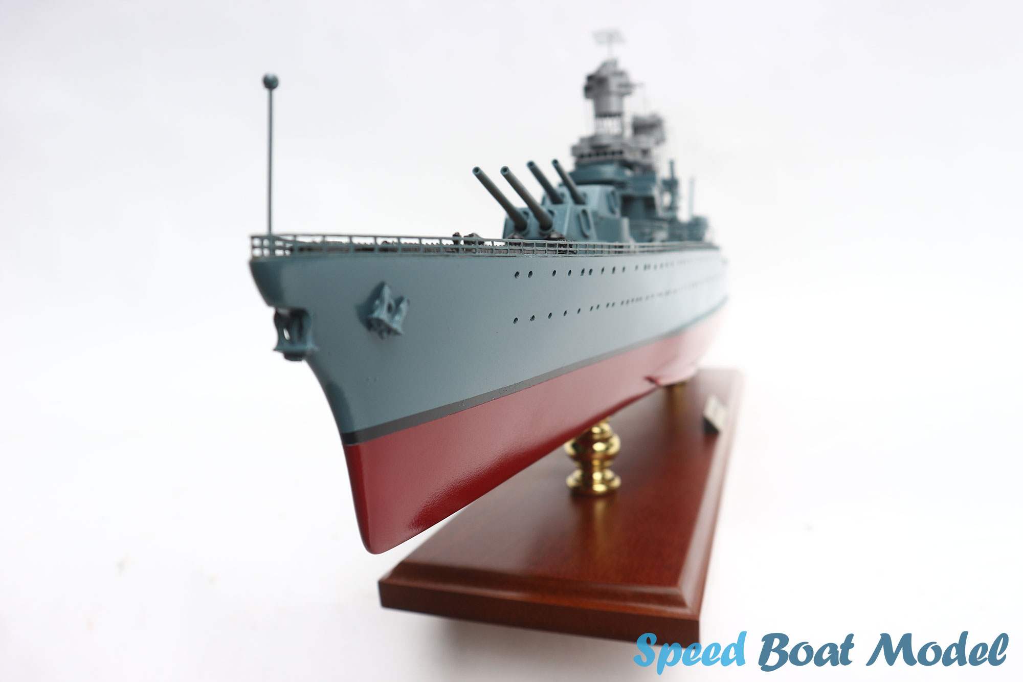USS West Virginia (BB-48) WarShip Model 28" 28 Uss West Virginia (bb-48) Warship Model 28