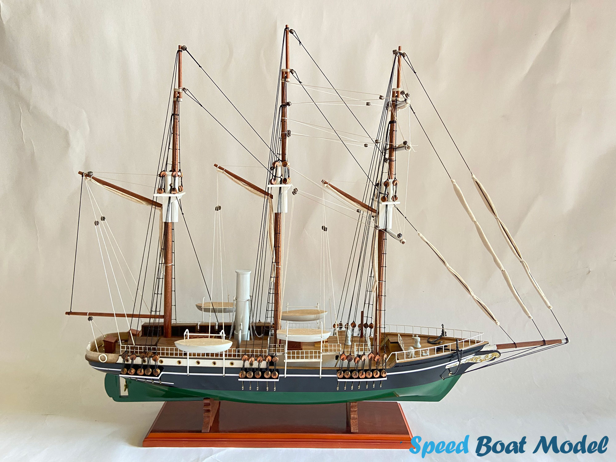 Green Black Endurance Tall Ship Model 25.5