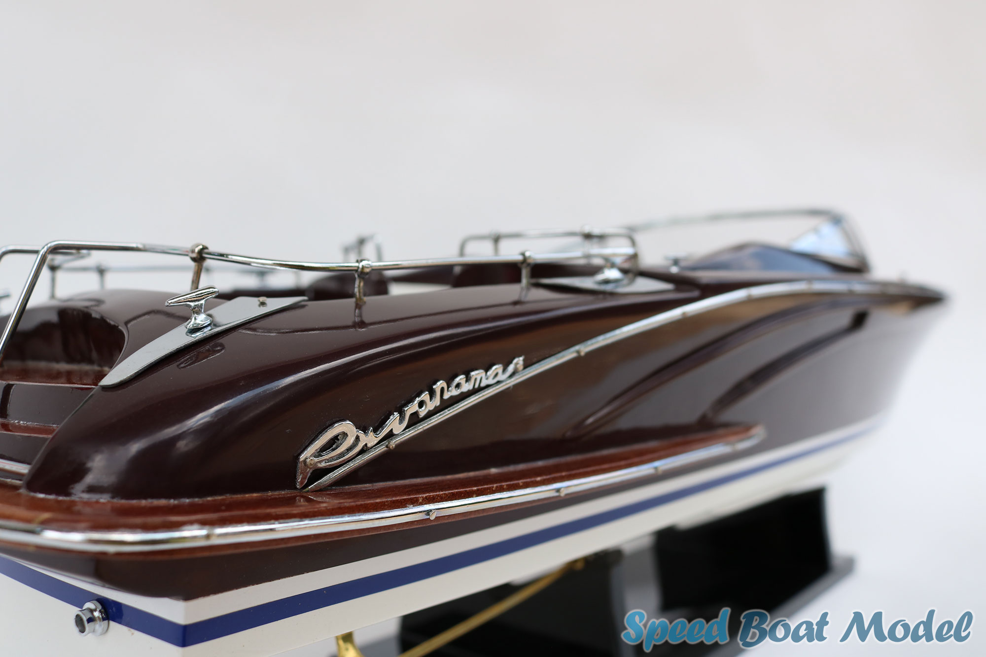 Dark Purple Riva Rivarama Speed Boat Model 25.6" - Riva Rama 44