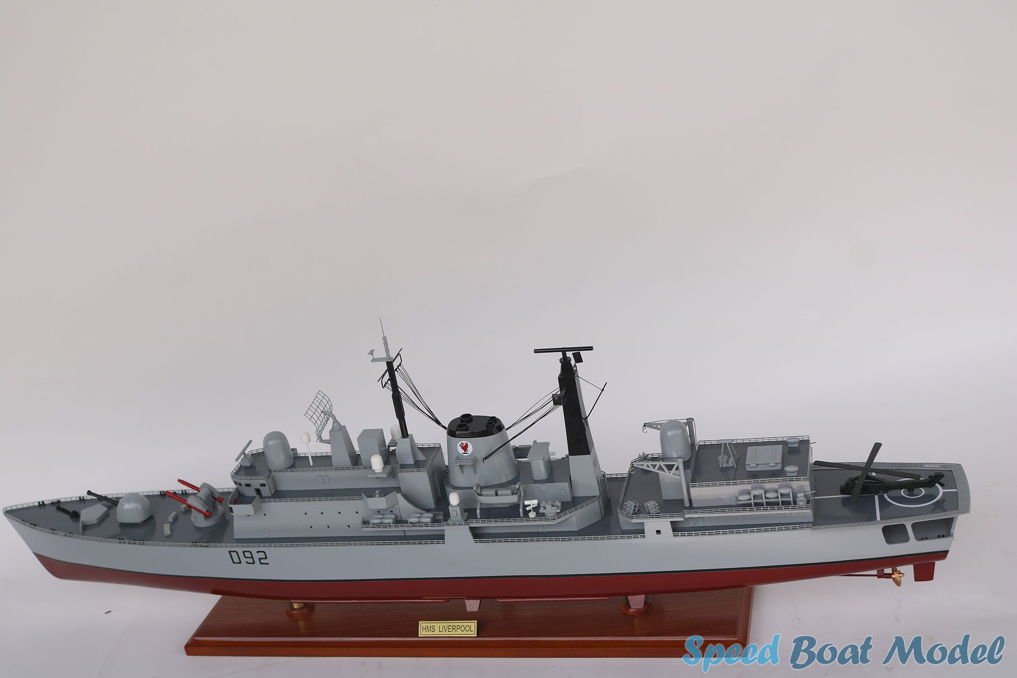 Hms Liverpool (d92) Type 42 Destroyer Battleship Model 39.4