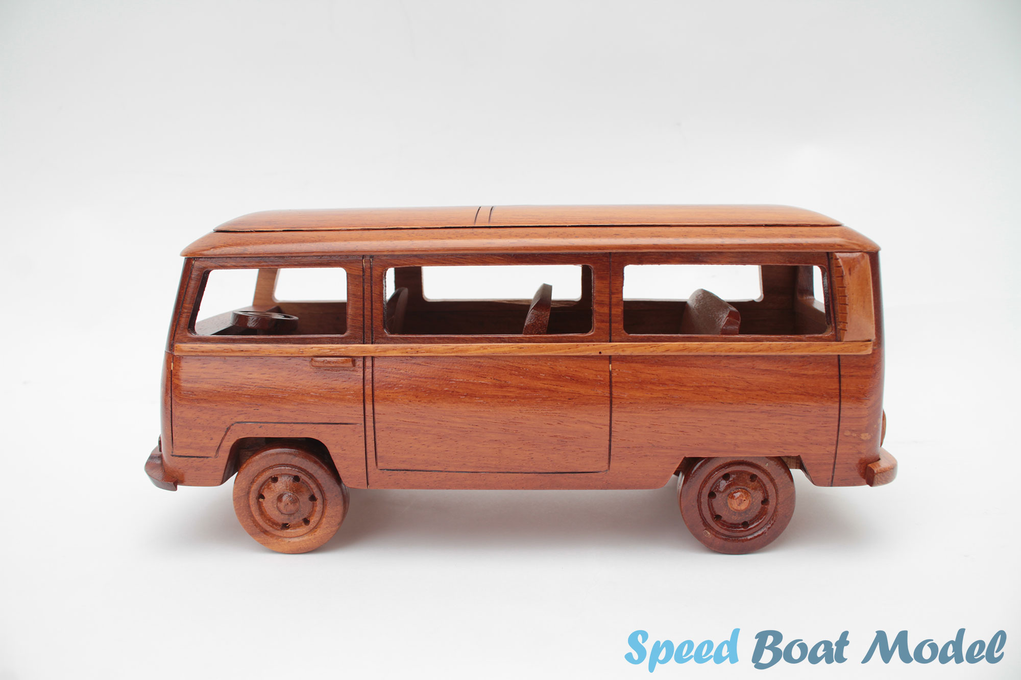 Wooden Bus Craft Model