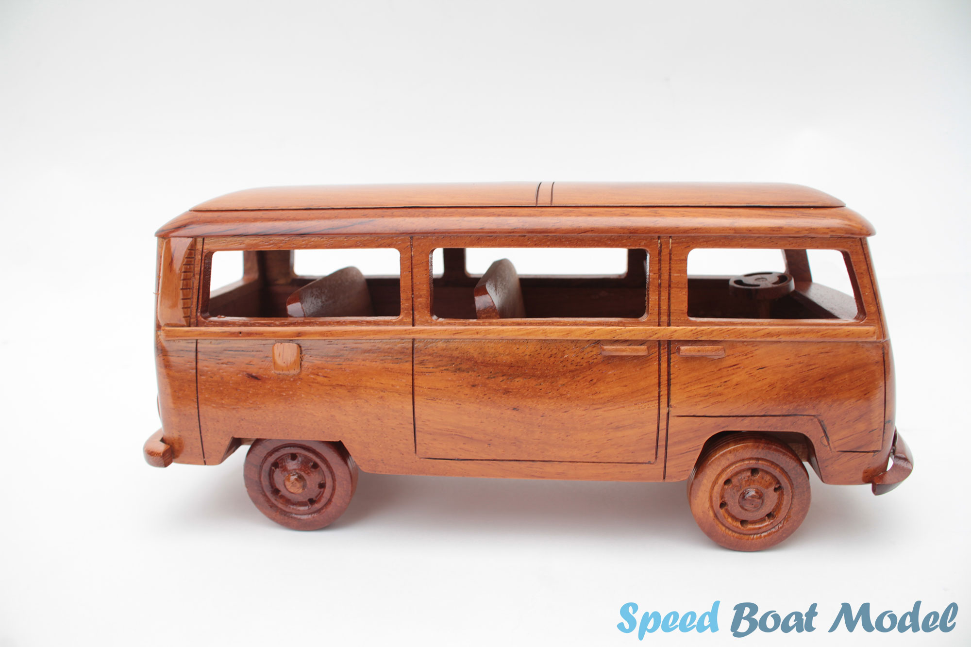 Wooden Bus Craft Model