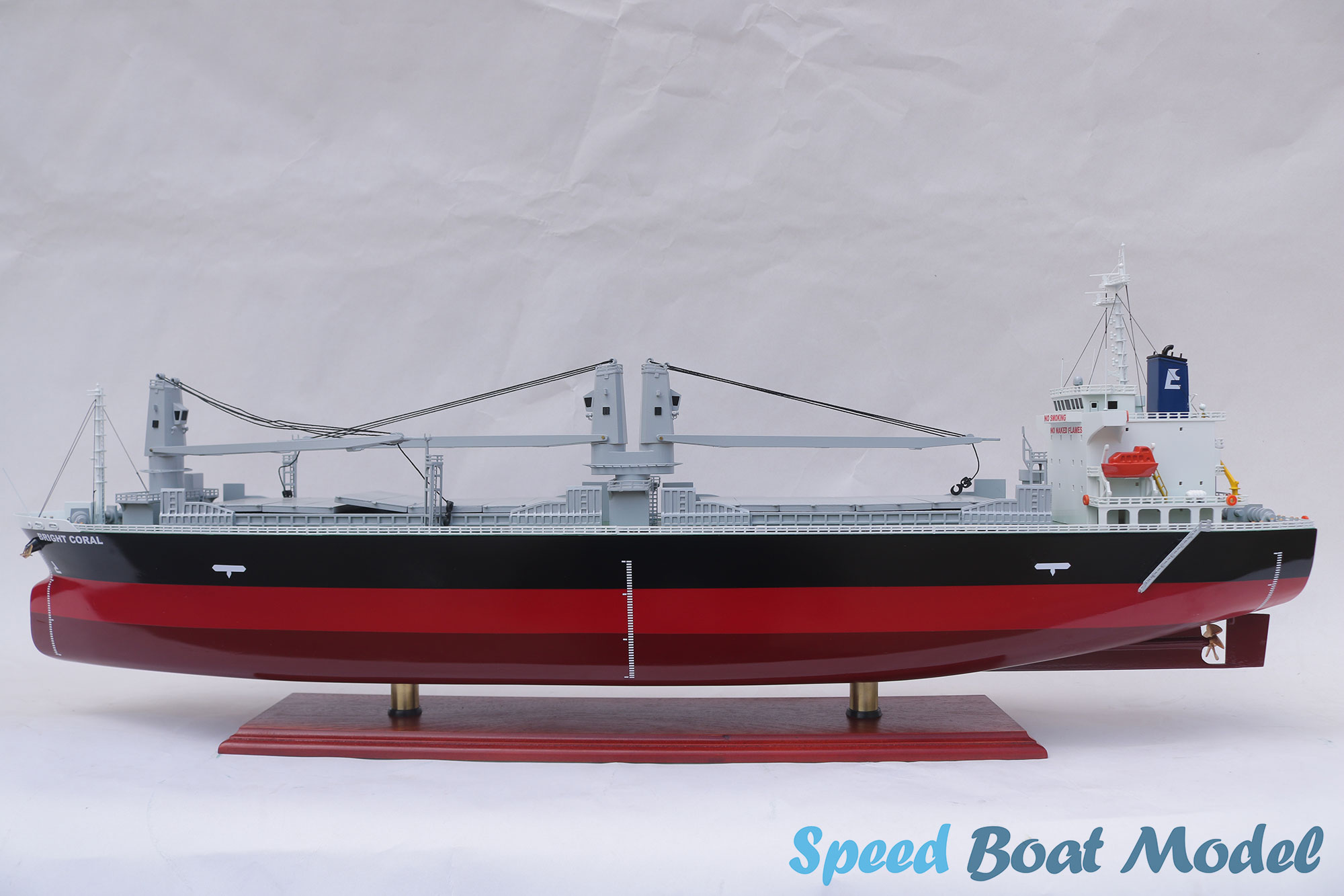 Bright Coral Commercial Ship Model 39.3"