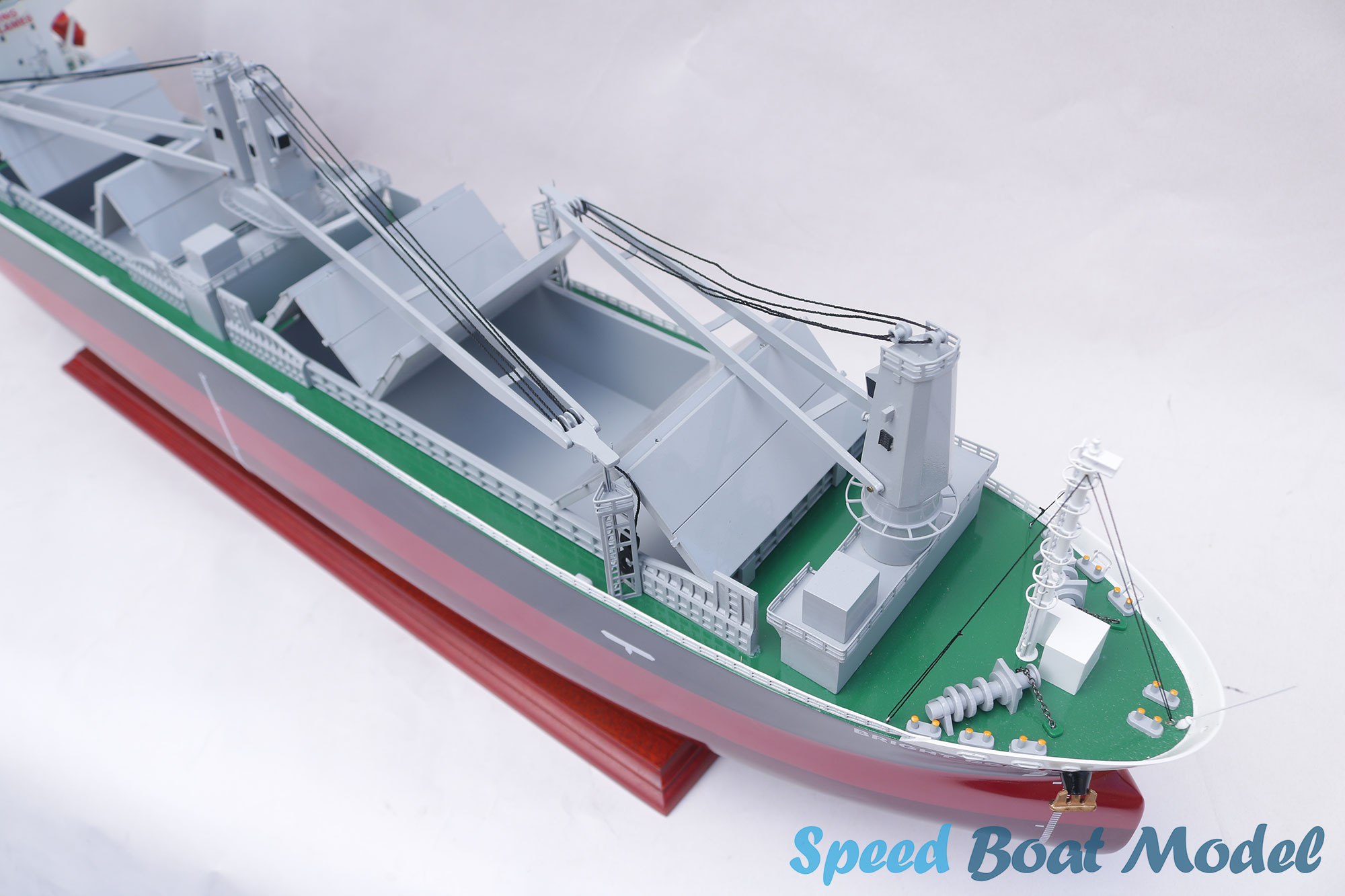 Bright Coral Commercial Ship Model 39.3" 19 Bright Coral Commercial Ship Model 39.3