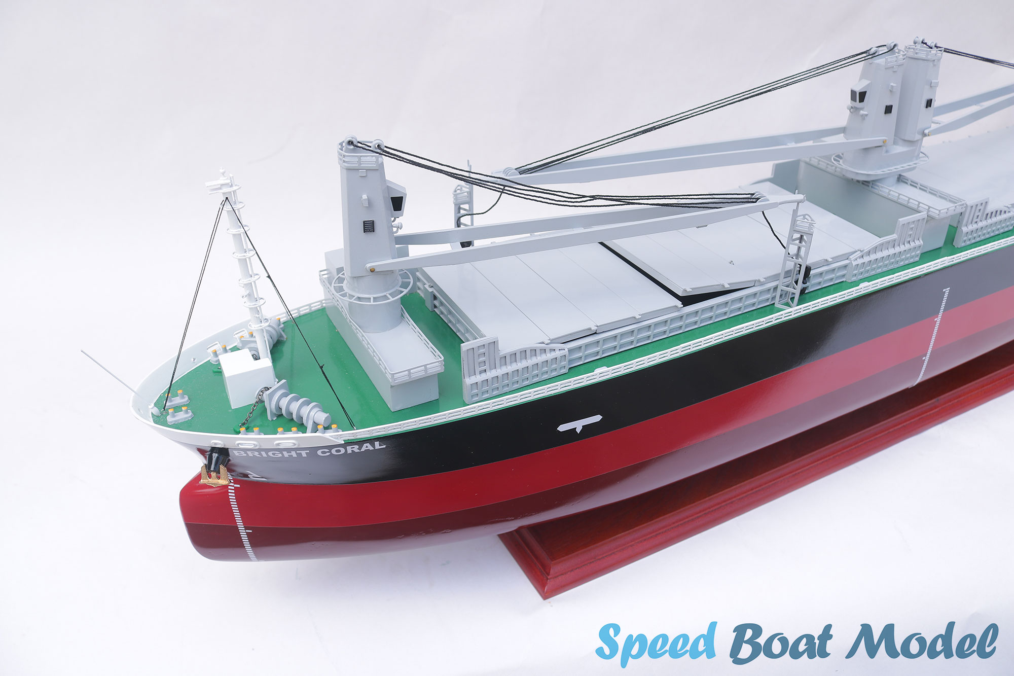 Bright Coral Commercial Ship Model 39.3" 12 Bright Coral Commercial Ship Model 39.3