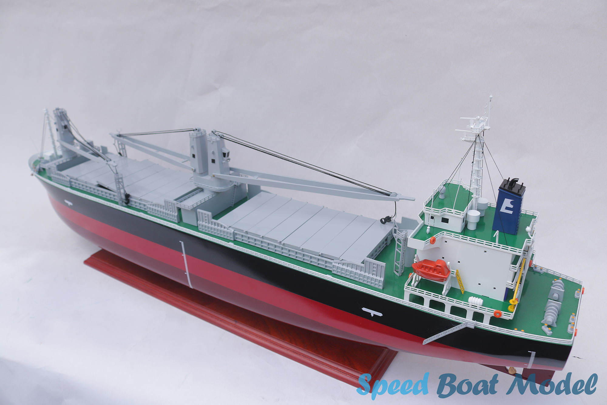Bright Coral Commercial Ship Model 39.3" 14 Bright Coral Commercial Ship Model 39.3
