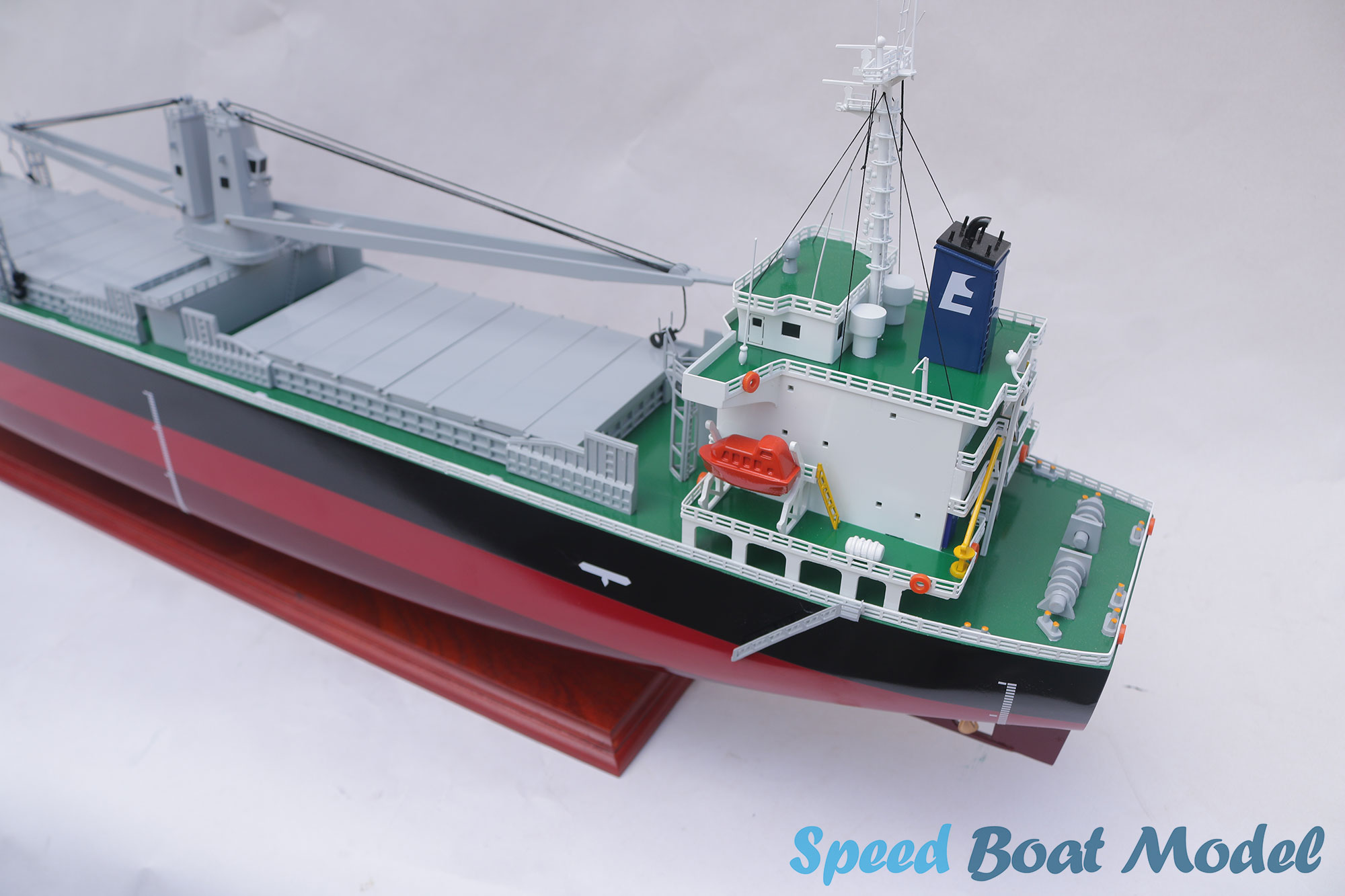 Bright Coral Commercial Ship Model 39.3" 15 Bright Coral Commercial Ship Model 39.3