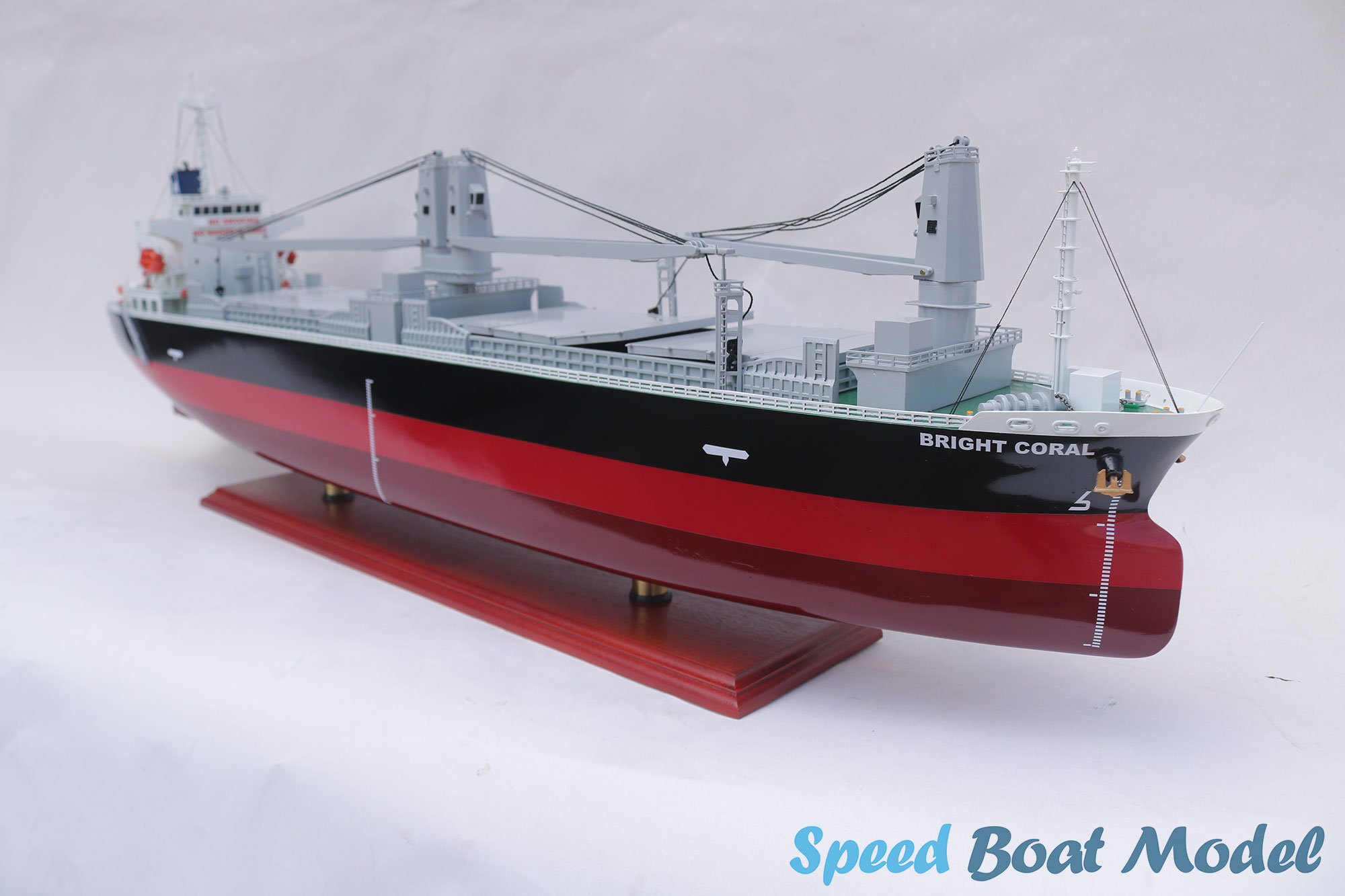 Bright Coral Commercial Ship Model 39.3" 17 Bright Coral Commercial Ship Model 39.3