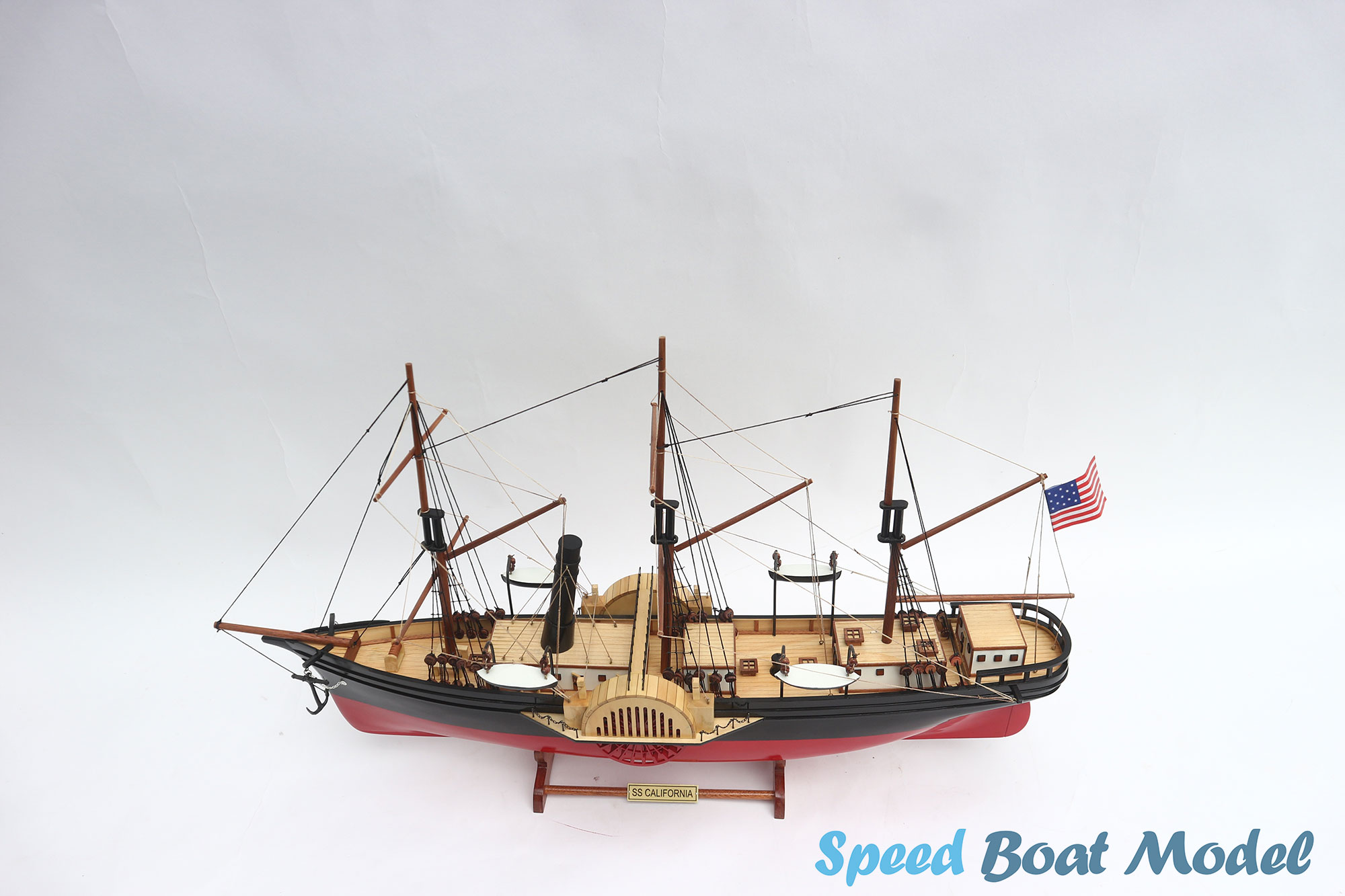 Ss California Tall Ship Model 25.6" 13 Ss California Tall Ship Model 25.6