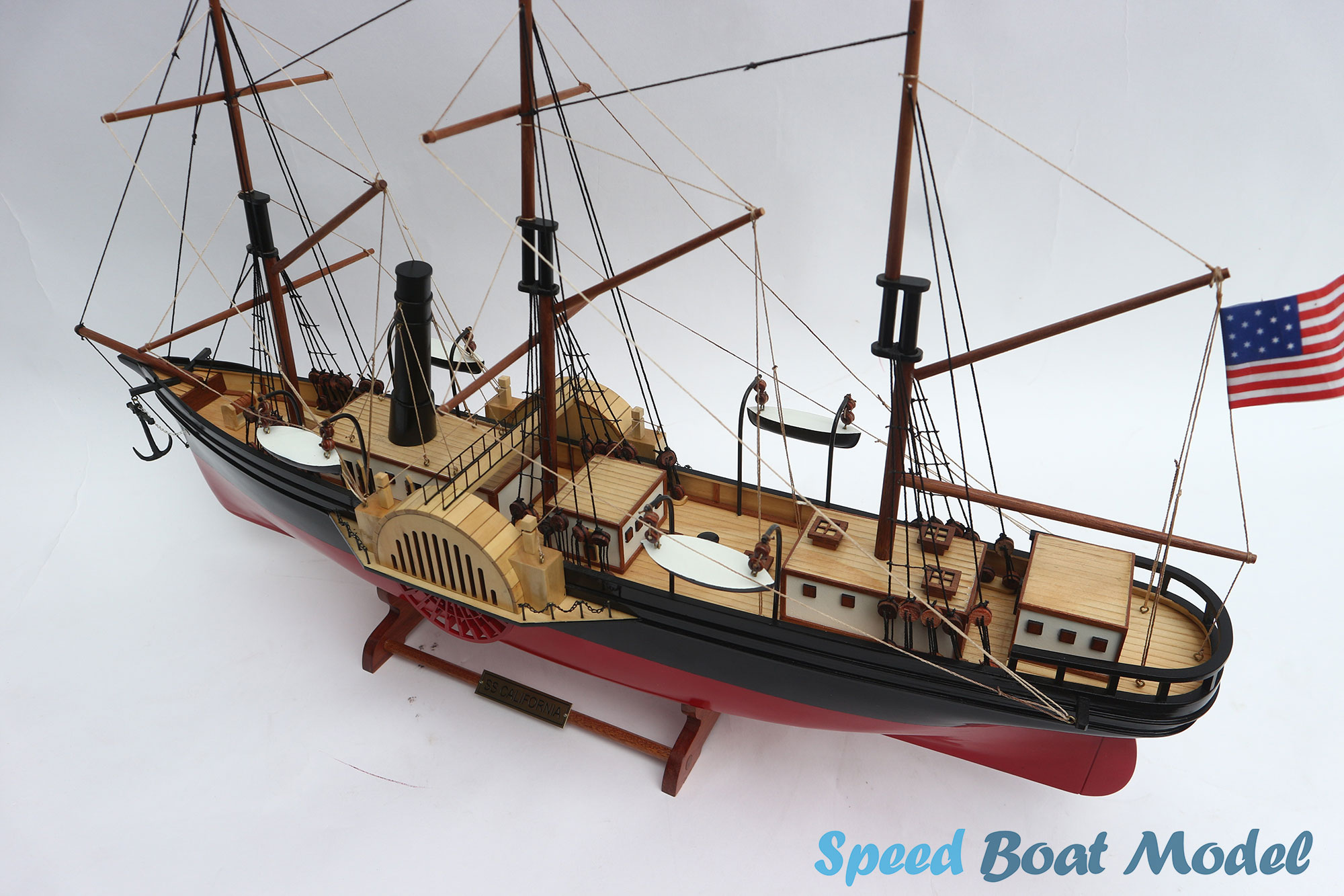 Ss California Tall Ship Model 25.6" 17 Ss California Tall Ship Model 25.6