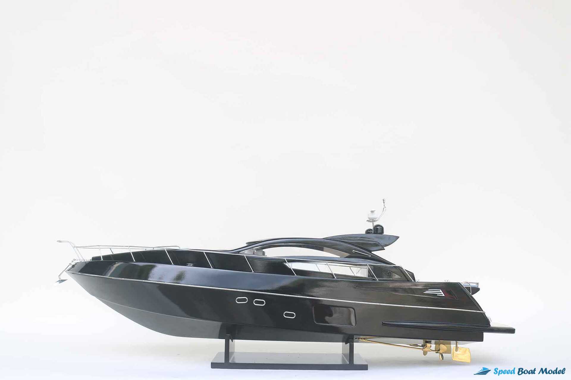 Sunseeker Predator 64 Black Modern Yacht Model (16) Speed Boad Model
