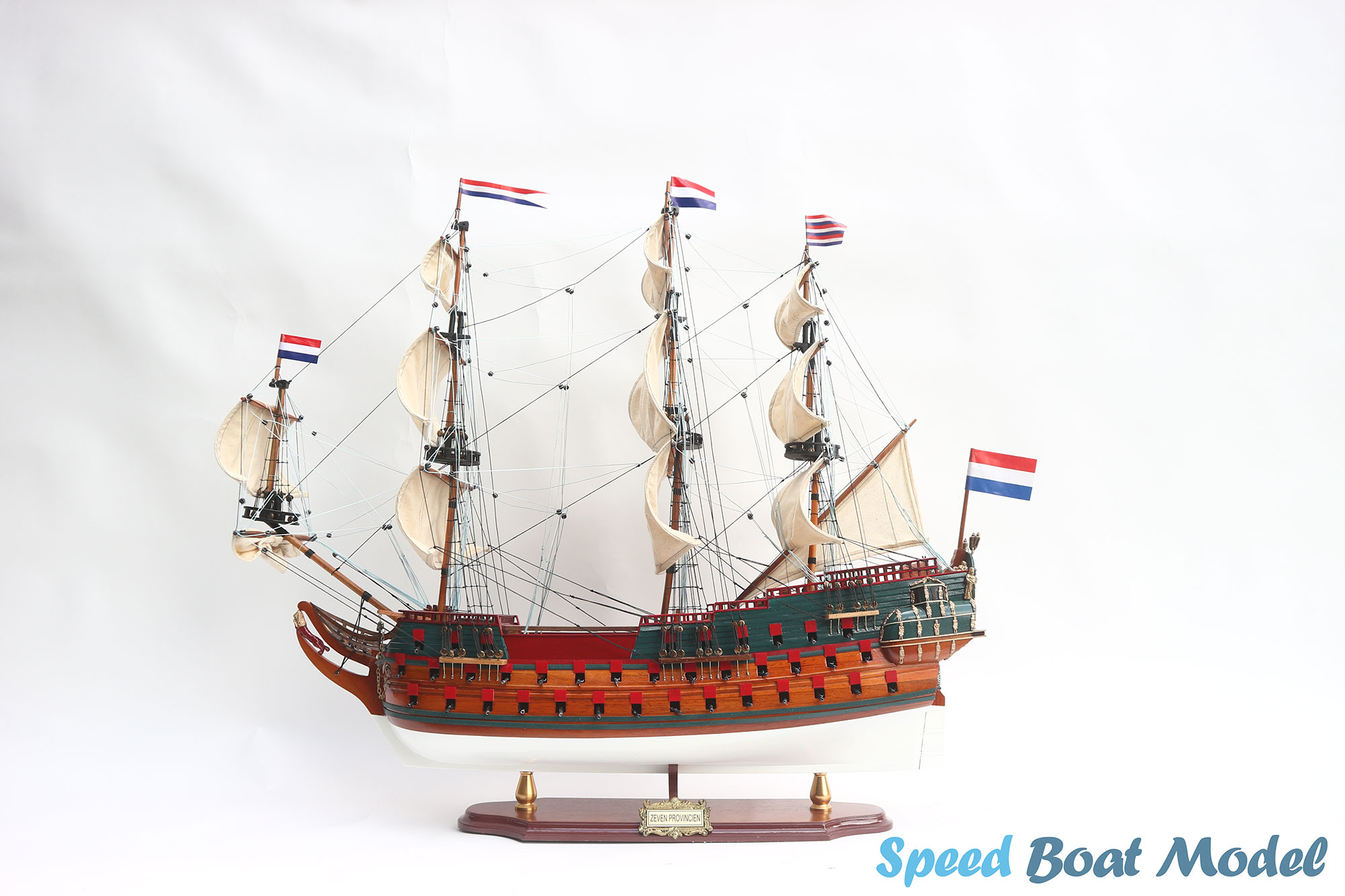 Zeven Provincien Painted Tall Ship Model 31.4