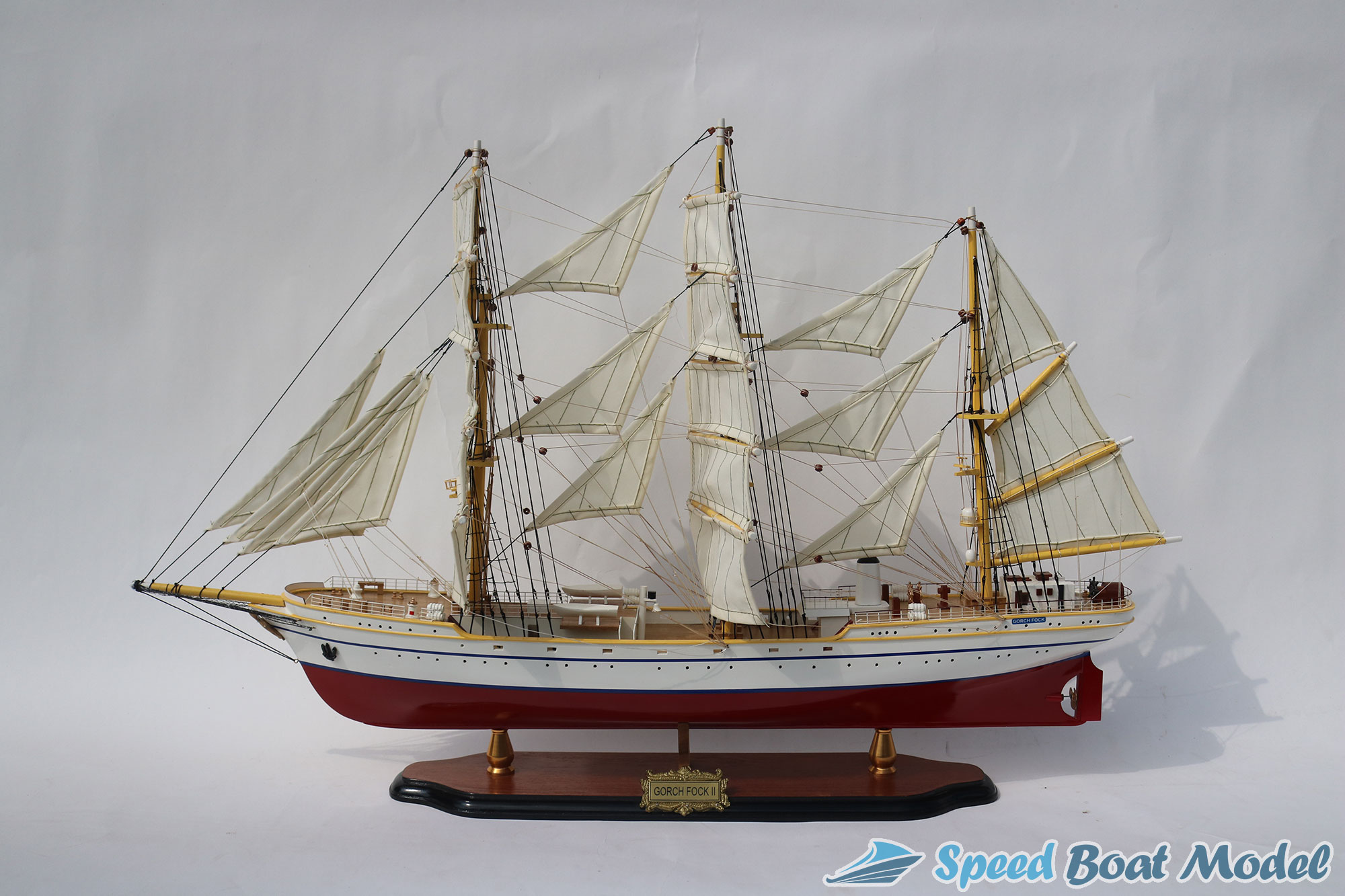 Gorch Fock Ii Painted Tall Ship Model 24.4