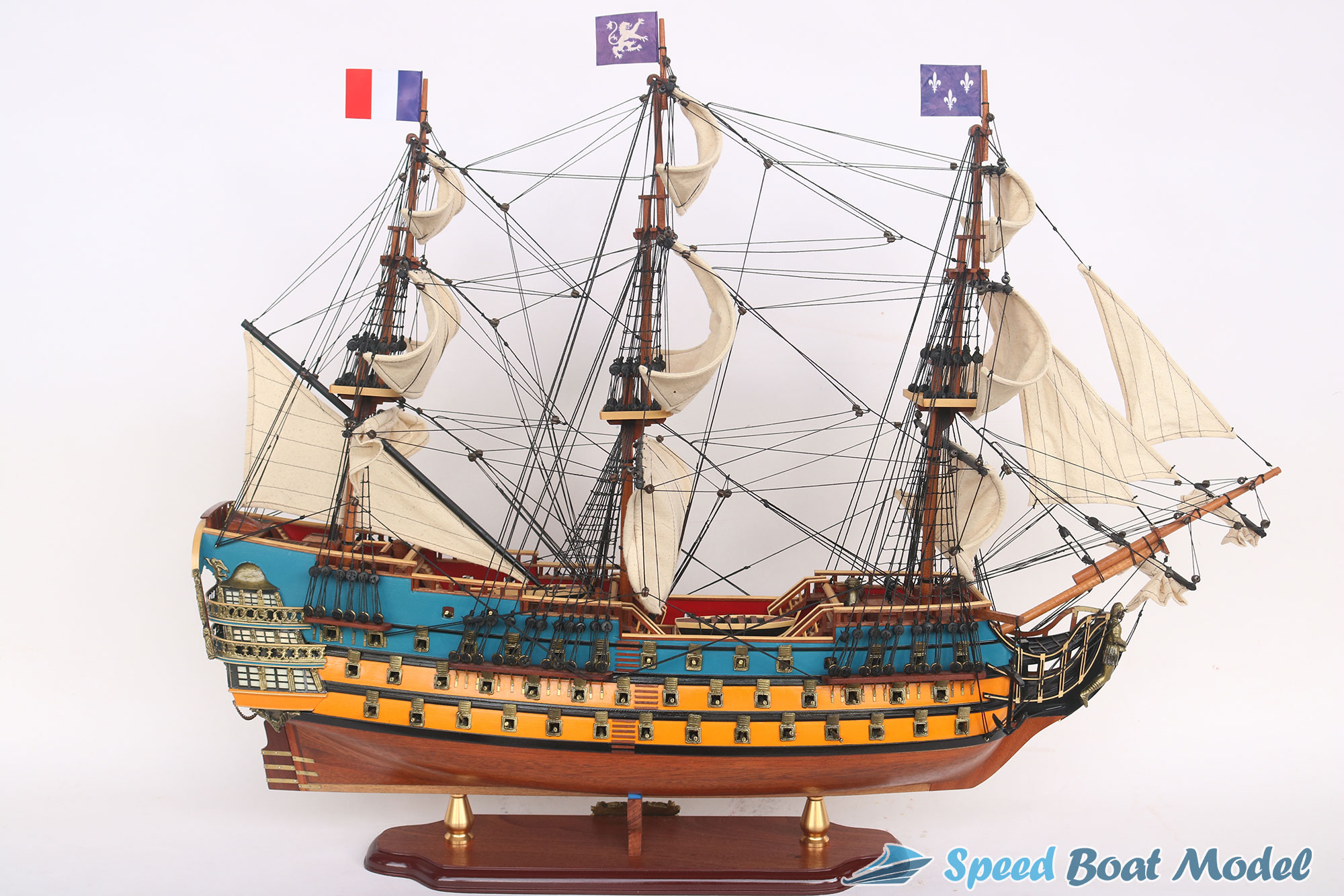 Le Royal Louis Painted Tall Ship Model 35