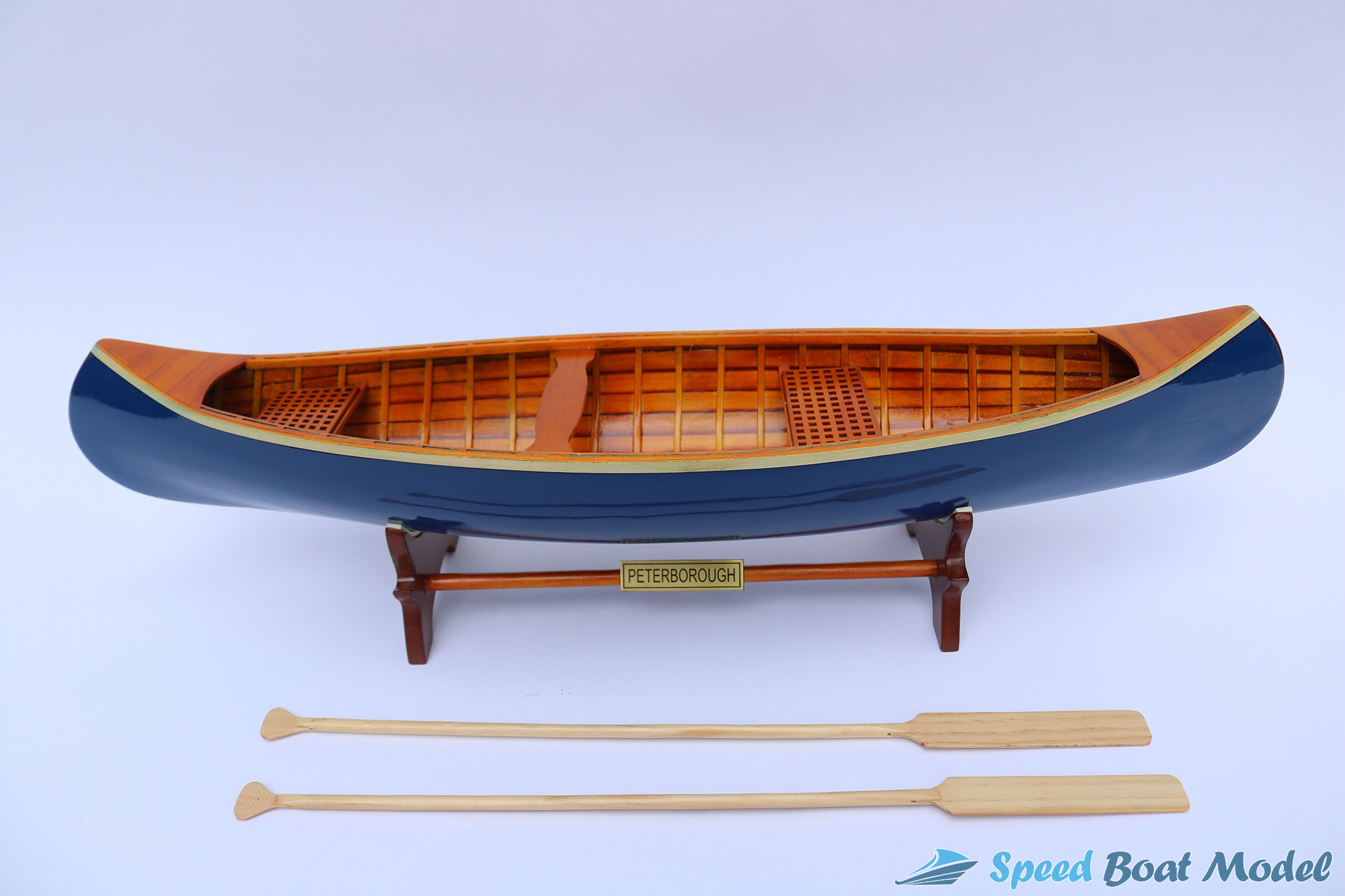 Dark Blue Peterborough Traditional Boat Model 24"