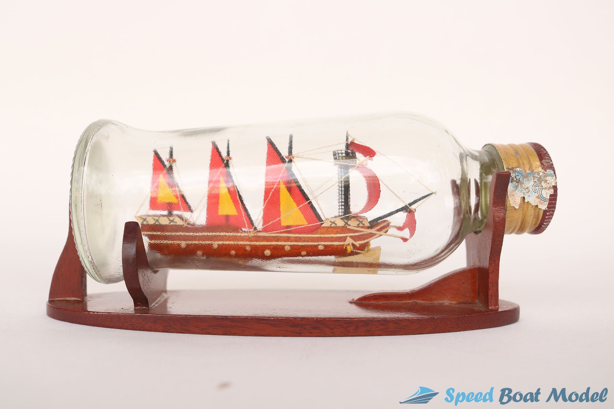 Ship In Lie Down Small Wine Bottle 5.7"