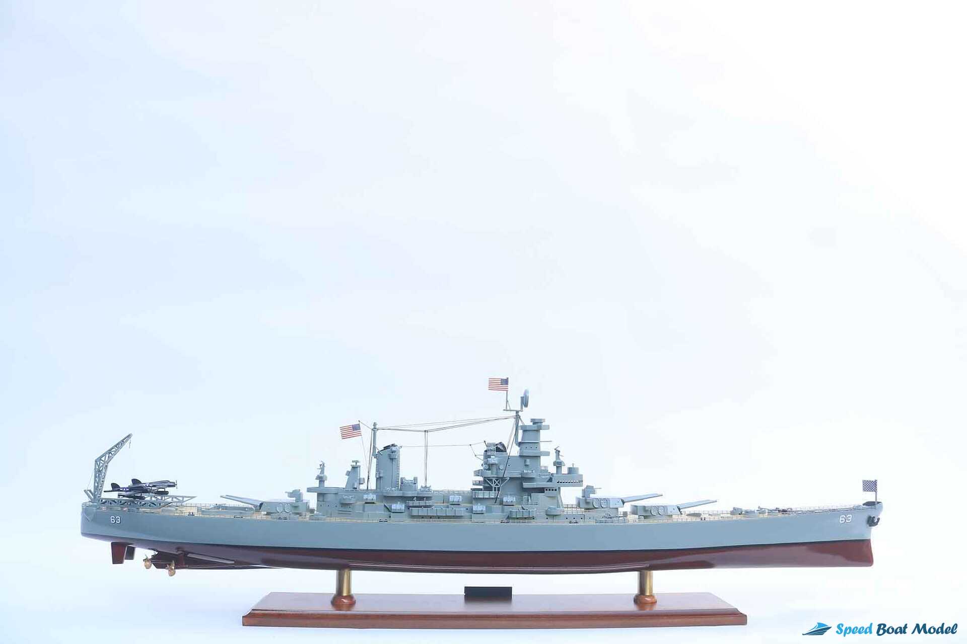 Uss Missouri Bb-63 Battleship Model (13) Speed Boad Model Uss Missouri Bb-63 Battleship Model (13) Speed Boad Model