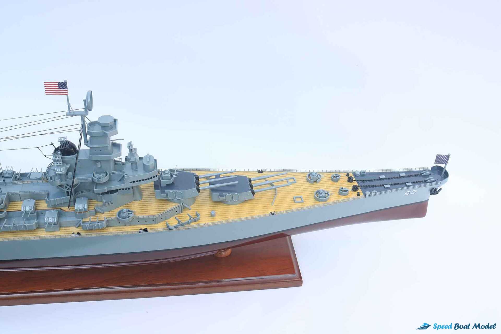 Uss Missouri Bb-63 Battleship Model (6) Speed Boad Model Uss Missouri Bb-63 Battleship Model (6) Speed Boad Model