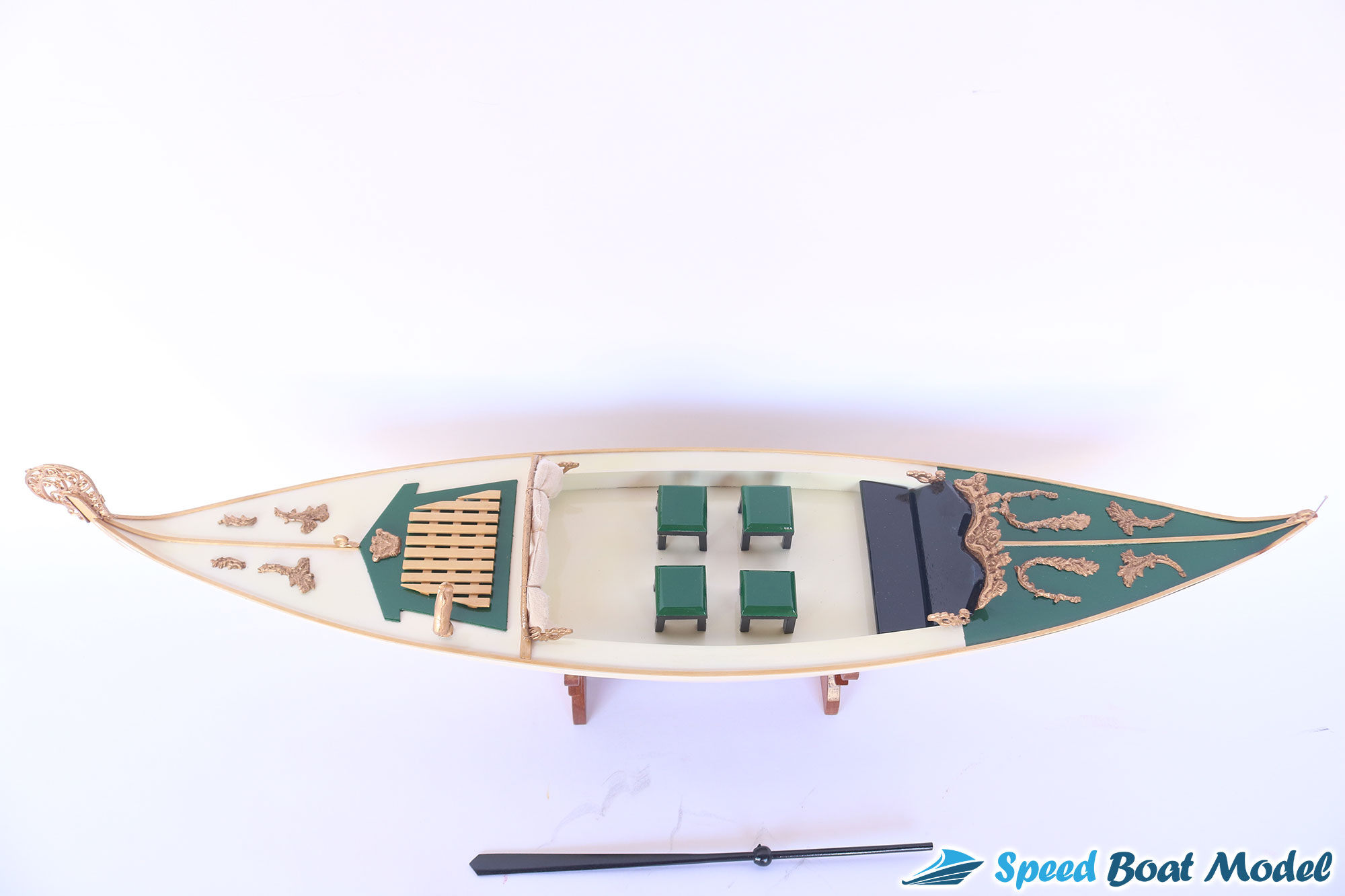 Gondola Cream Painted Boat Model