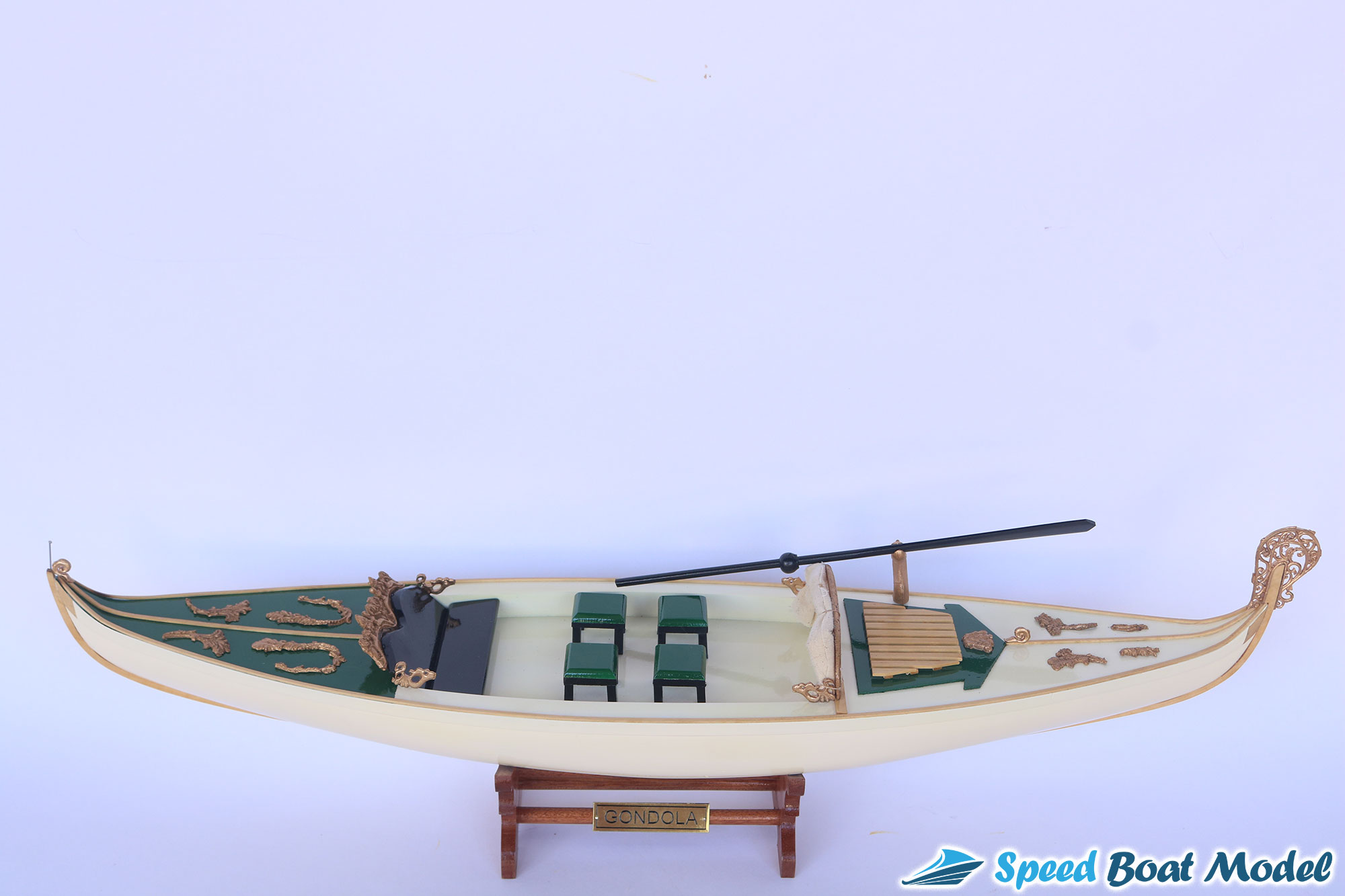 Gondola Cream Painted Boat Model