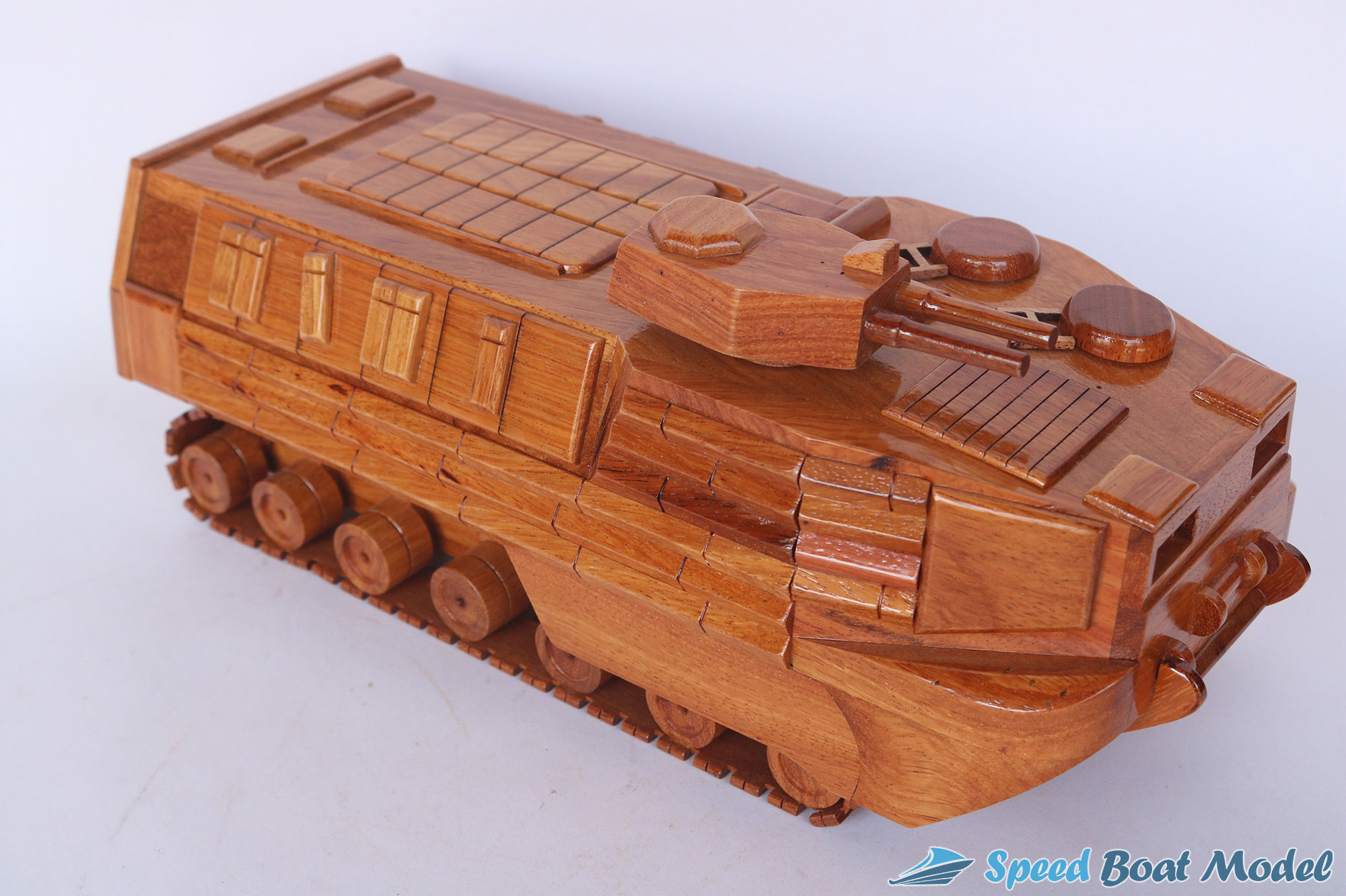 Amtrak AAV7 AAVP-7A1 LVTP-7 amtrac USMC Marine Assault Amphibious Military Mahogany Wooden Model