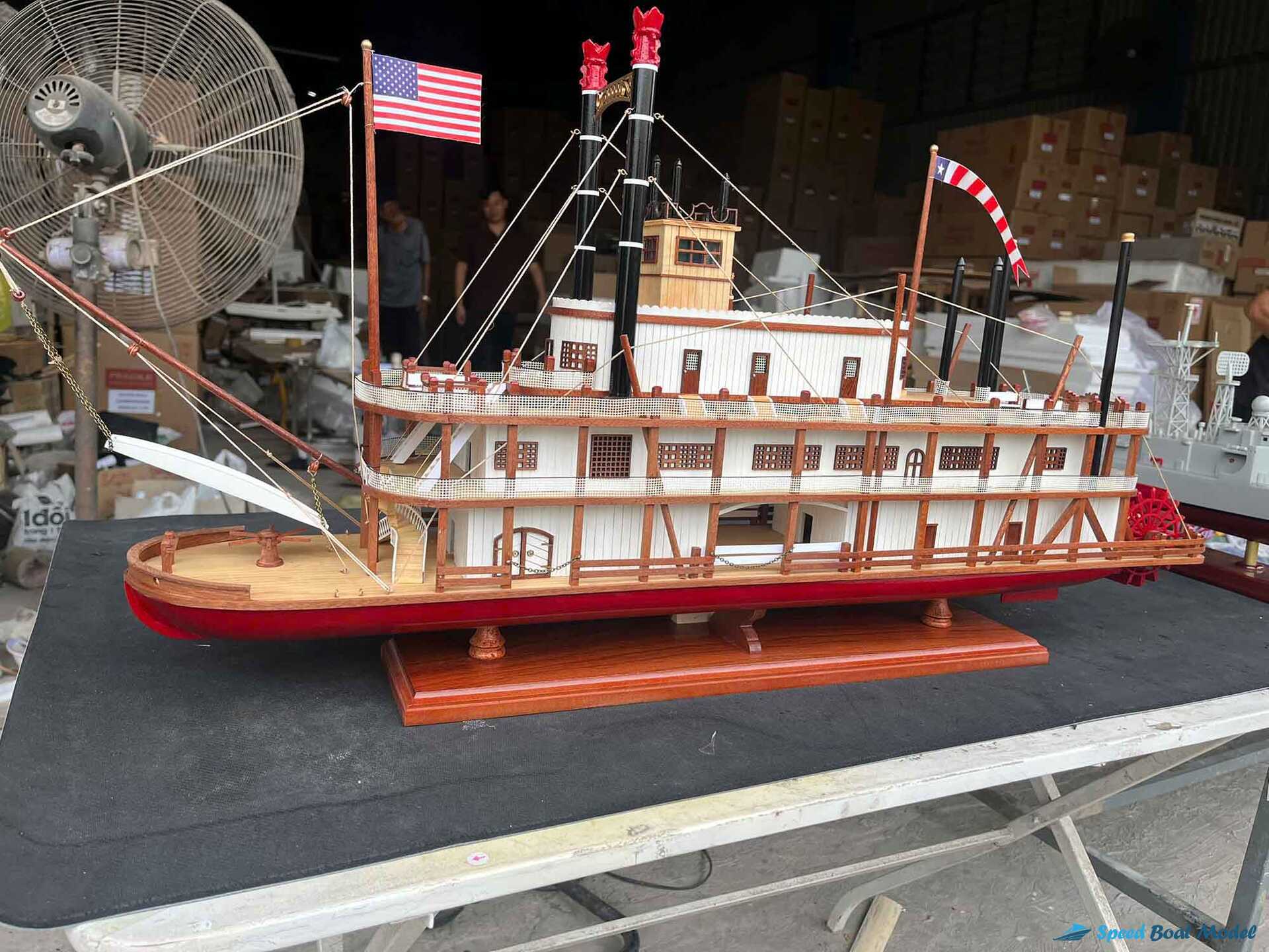King of the Mississippi River Boat Model 31.4" 14 King Of The Mississippi River Boat Model (3) Speed Boad Model