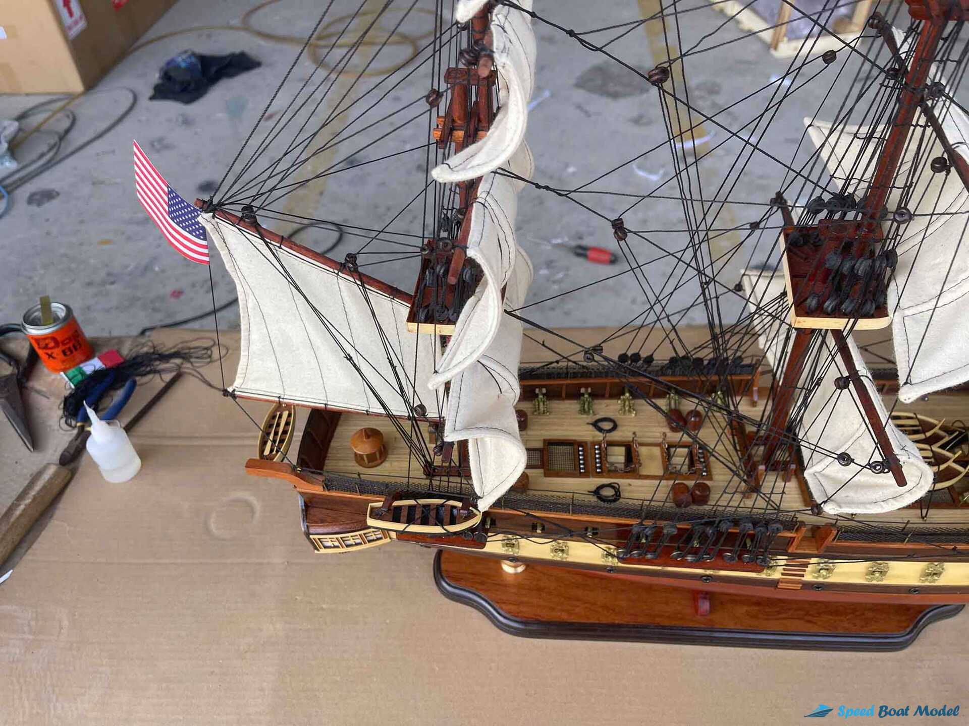Uss Constitution Special Edition Ship Model (12) Speed Boad Model Uss Constitution Special Edition Ship Model (12) Speed Boad Model