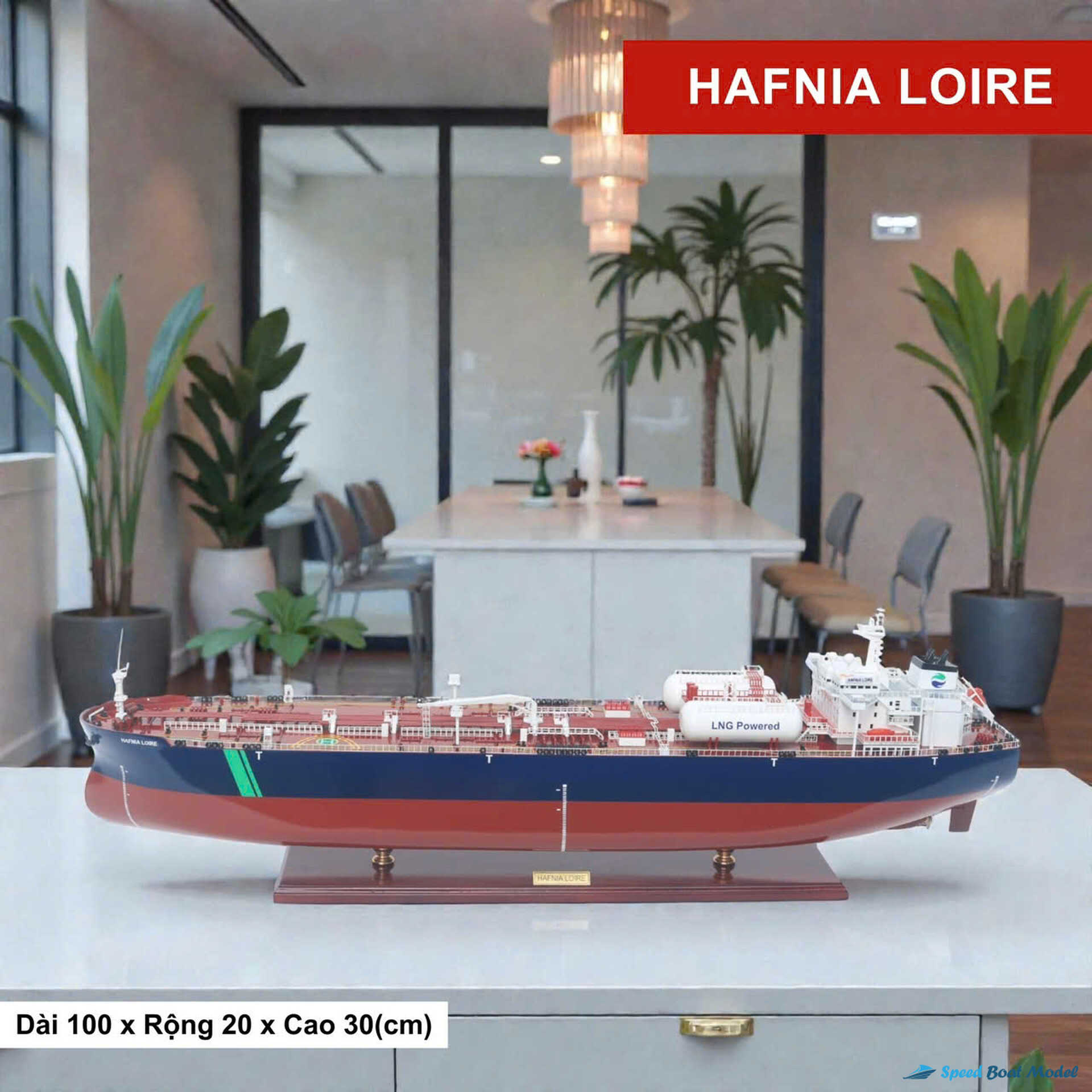 Hafnia Loire Crude Oil Tanker Ship Model Speed Boad Model