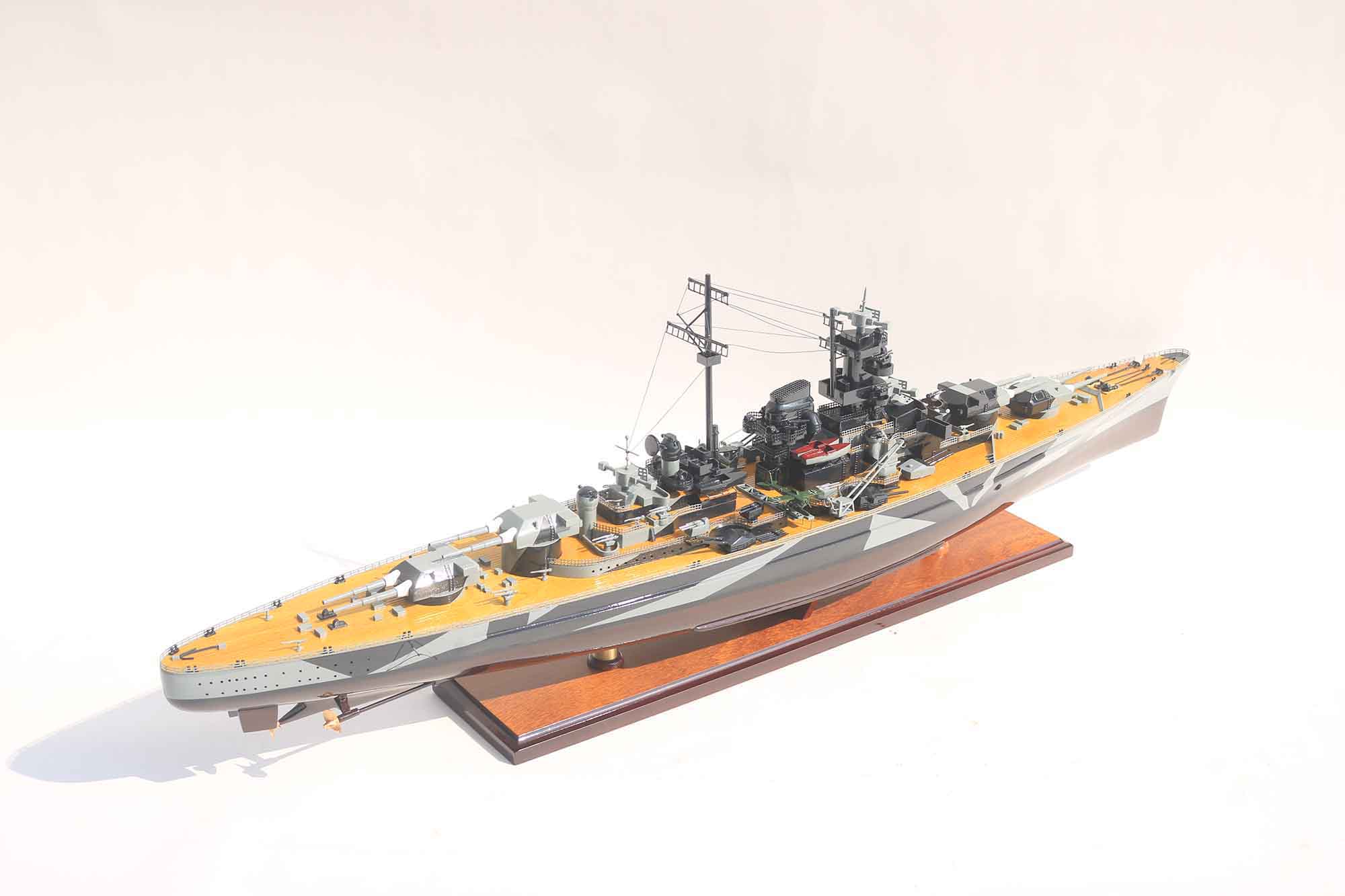 Tirpitz Camouflage Battleship Model (5) Speed Boad Model