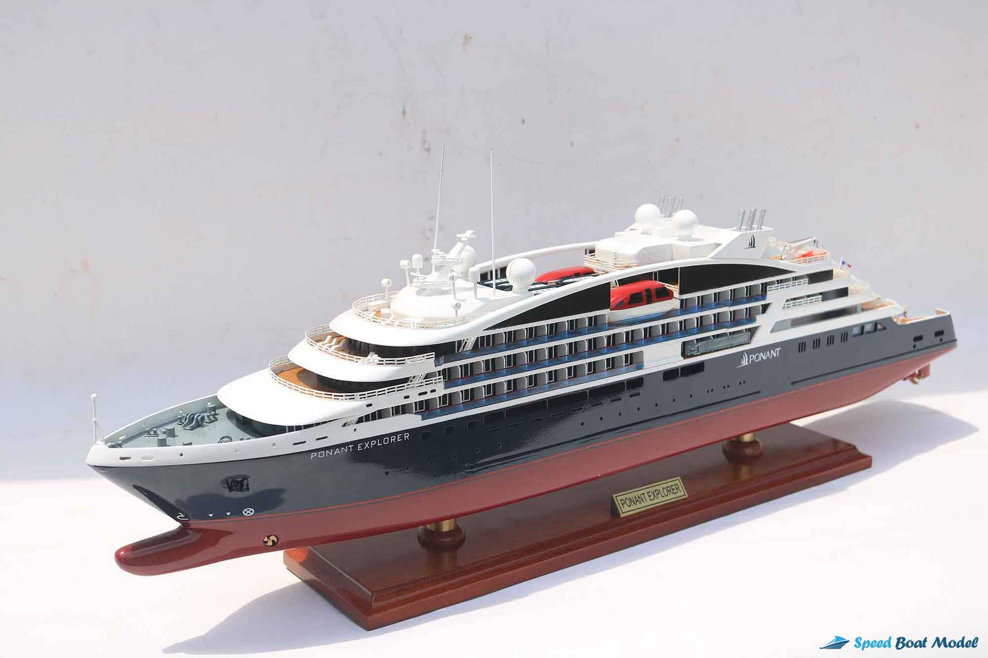 Ponant Explorer Ocean Liner Model (10) Speed Boad Model