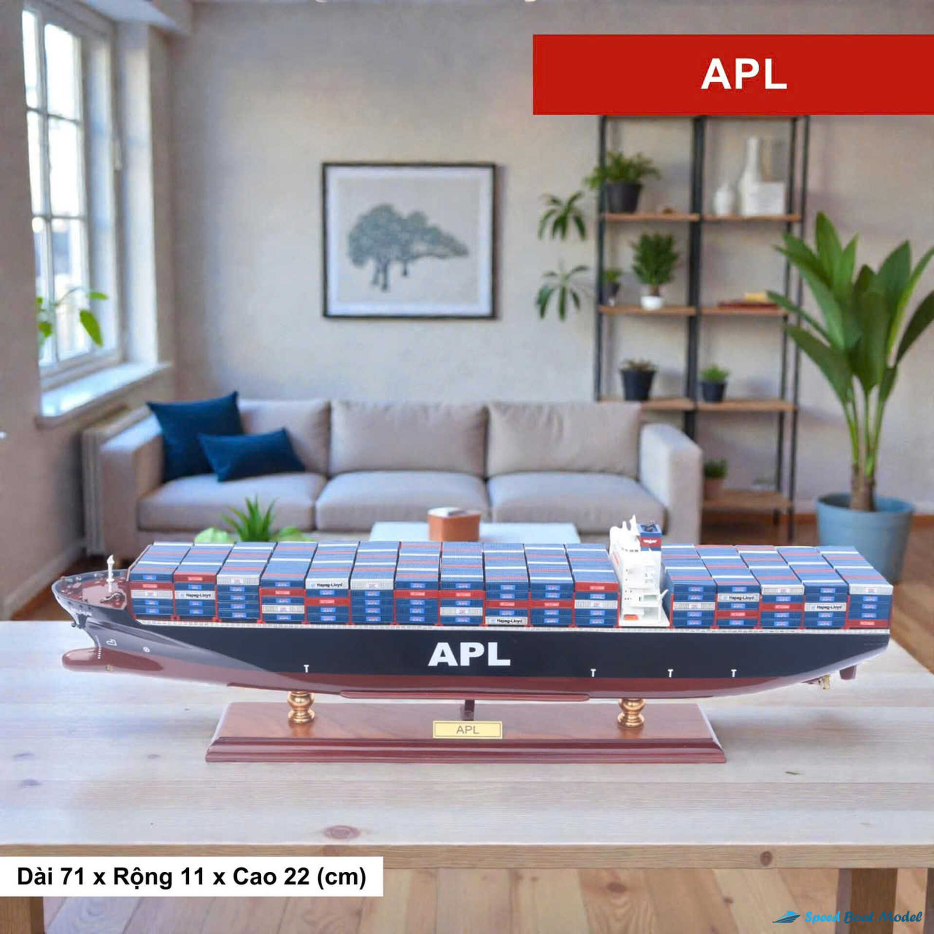 American President Lines Ship Model 28″ (apl) Speed Boad Model