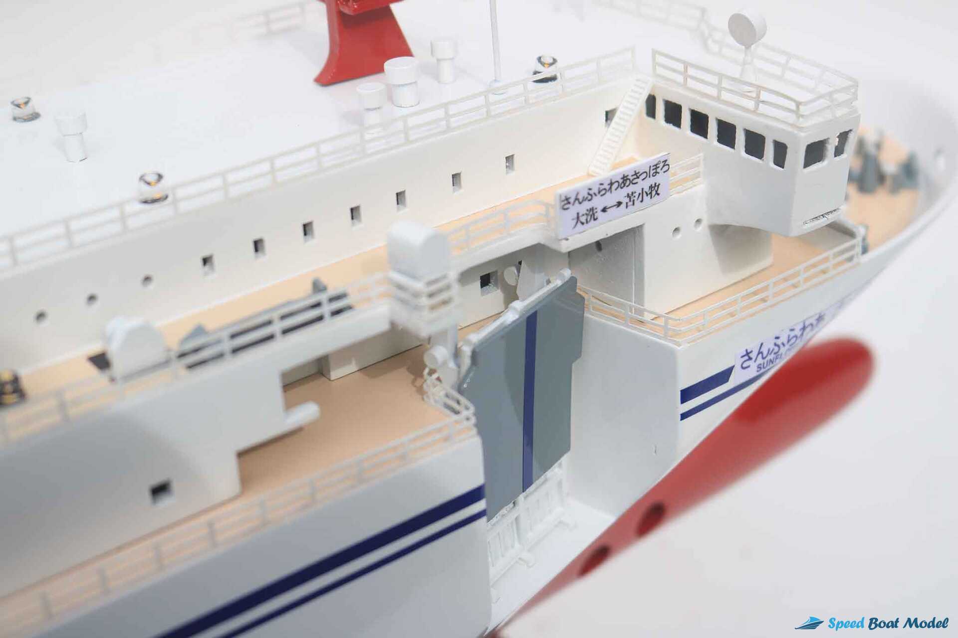 Sunflower Sapporo Ferry Boat Model With Light (10) Speed Boad Model Sunflower Sapporo Ferry Boat Model With Light (10) Speed Boad Model