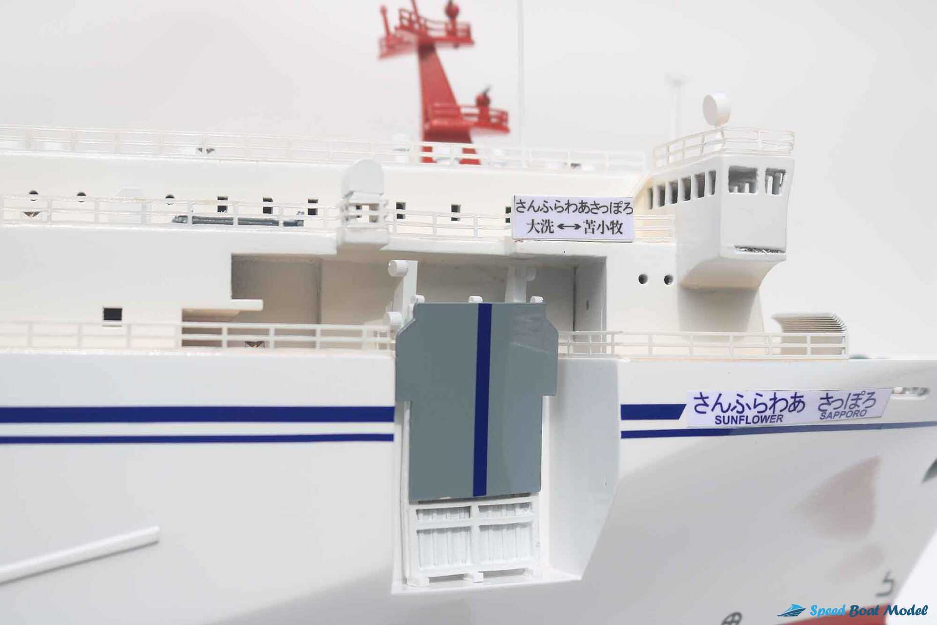 Sunflower Sapporo Ferry Boat Model With Light (11) Speed Boad Model Sunflower Sapporo Ferry Boat Model With Light (11) Speed Boad Model