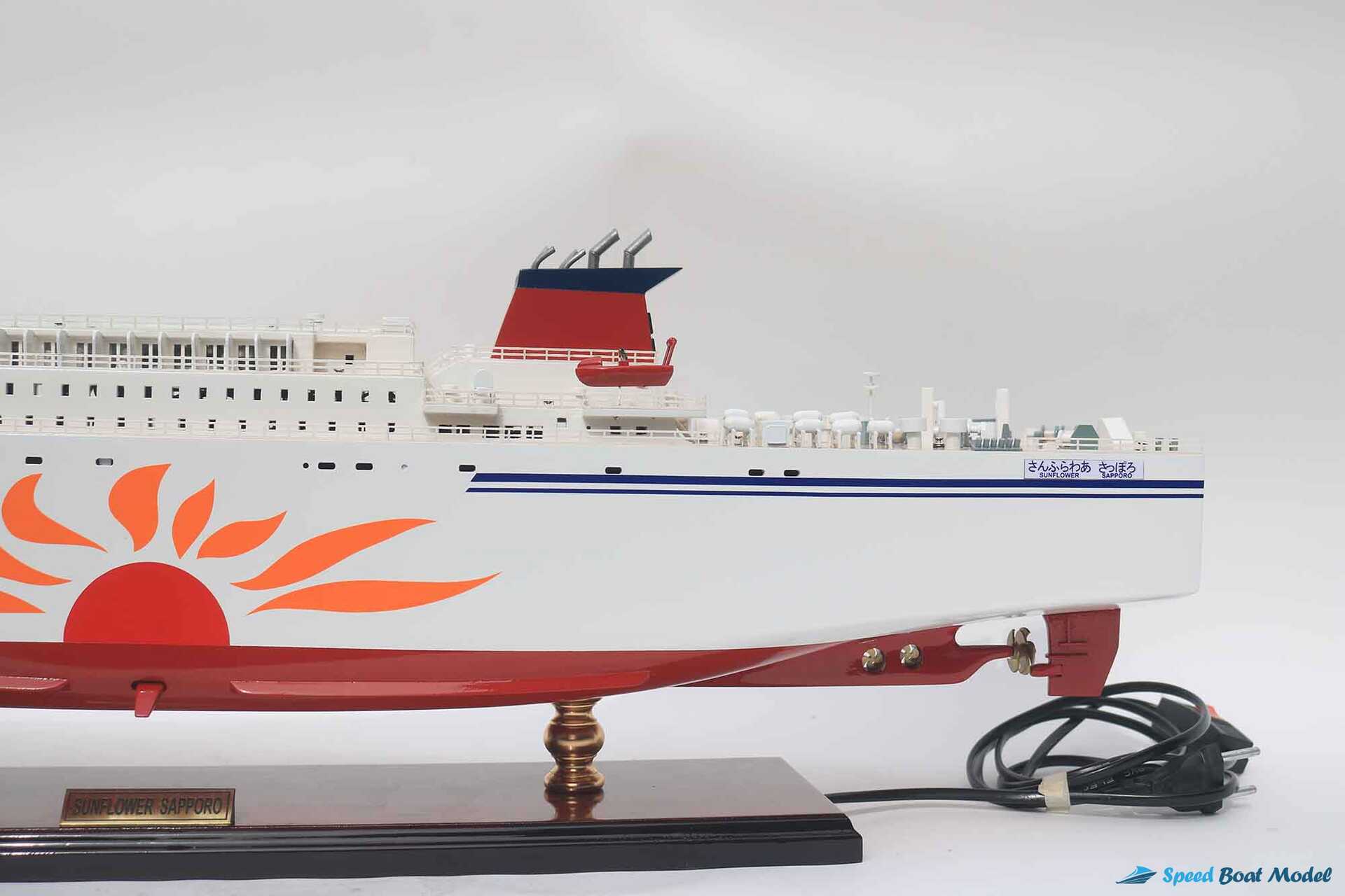 Sunflower Sapporo Ferry Boat Model With Light (19) Speed Boad Model Sunflower Sapporo Ferry Boat Model With Light (19) Speed Boad Model