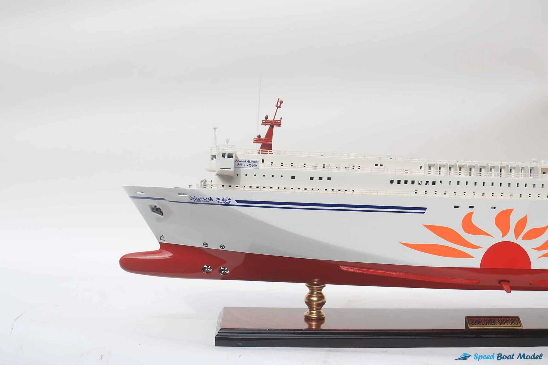 Sunflower Sapporo Ferry Boat Model With Light (21) Speed Boad Model Sunflower Sapporo Ferry Boat Model With Light (21) Speed Boad Model
