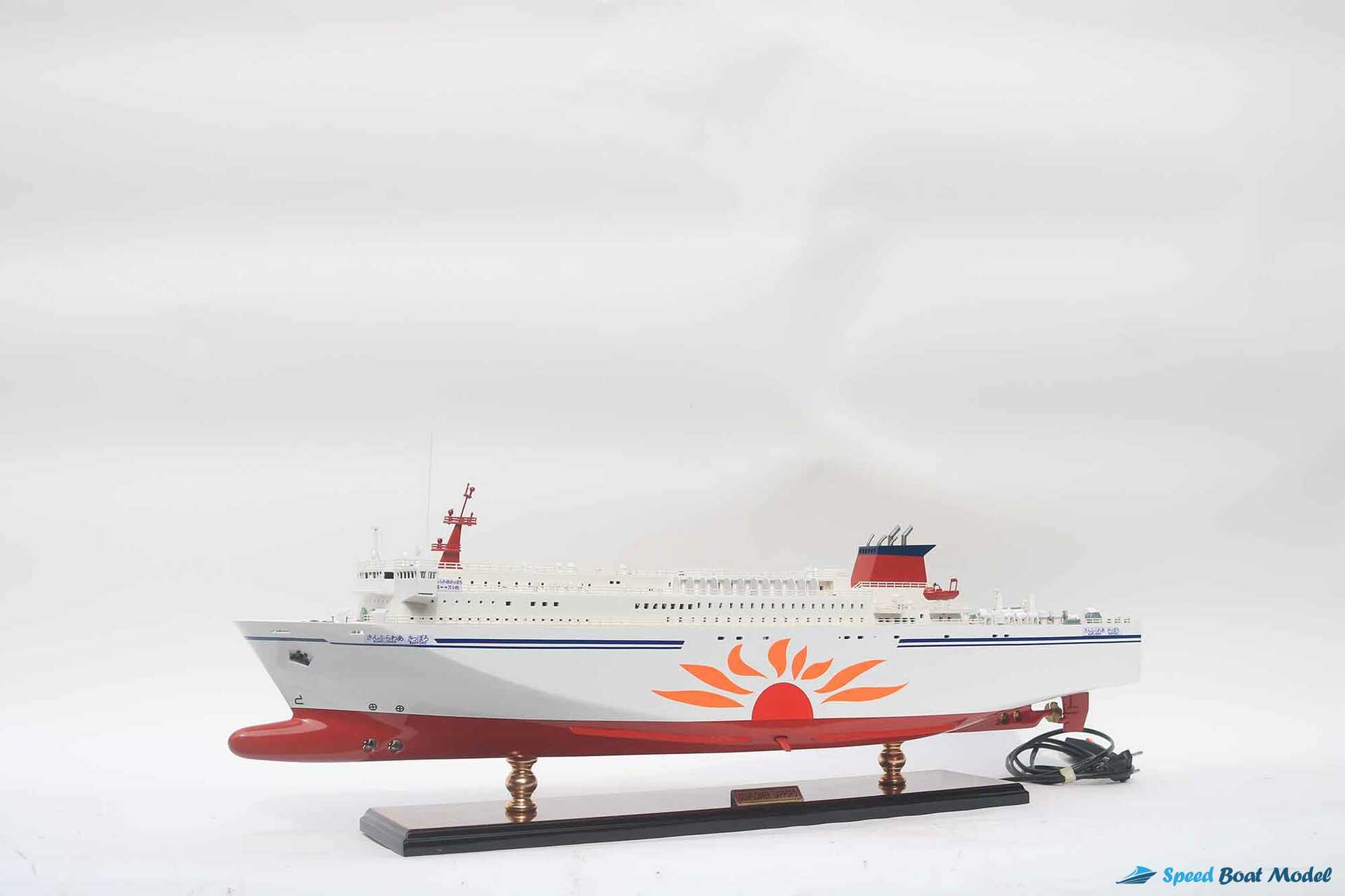 Sunflower Sapporo Ferry Boat Model With Light (22) Speed Boad Model Sunflower Sapporo Ferry Boat Model With Light (22) Speed Boad Model