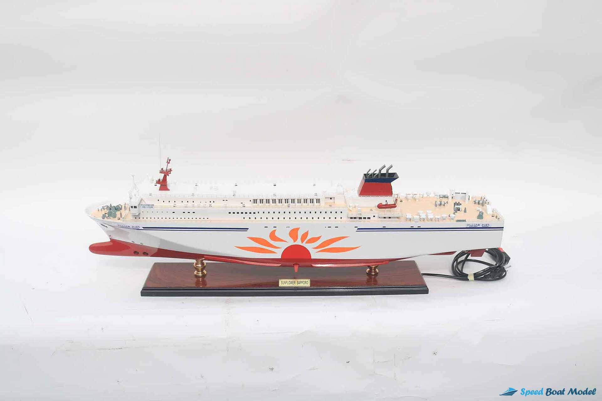 Sunflower Sapporo Ferry Boat Model With Light (23) Speed Boad Model Sunflower Sapporo Ferry Boat Model With Light (23) Speed Boad Model