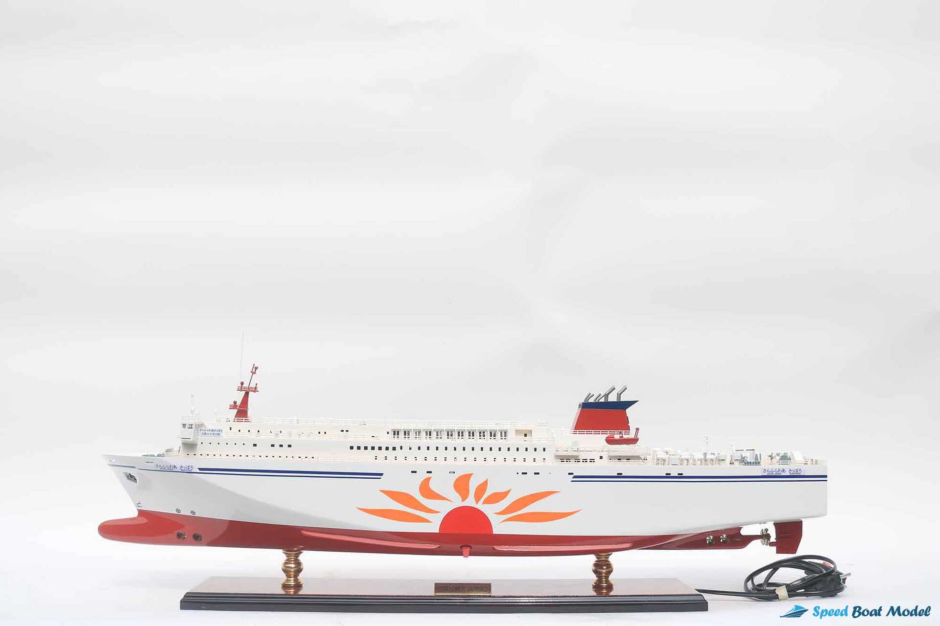 Sunflower Sapporo Ferry Boat Model With Light (24) Speed Boad Model Sunflower Sapporo Ferry Boat Model With Light (24) Speed Boad Model
